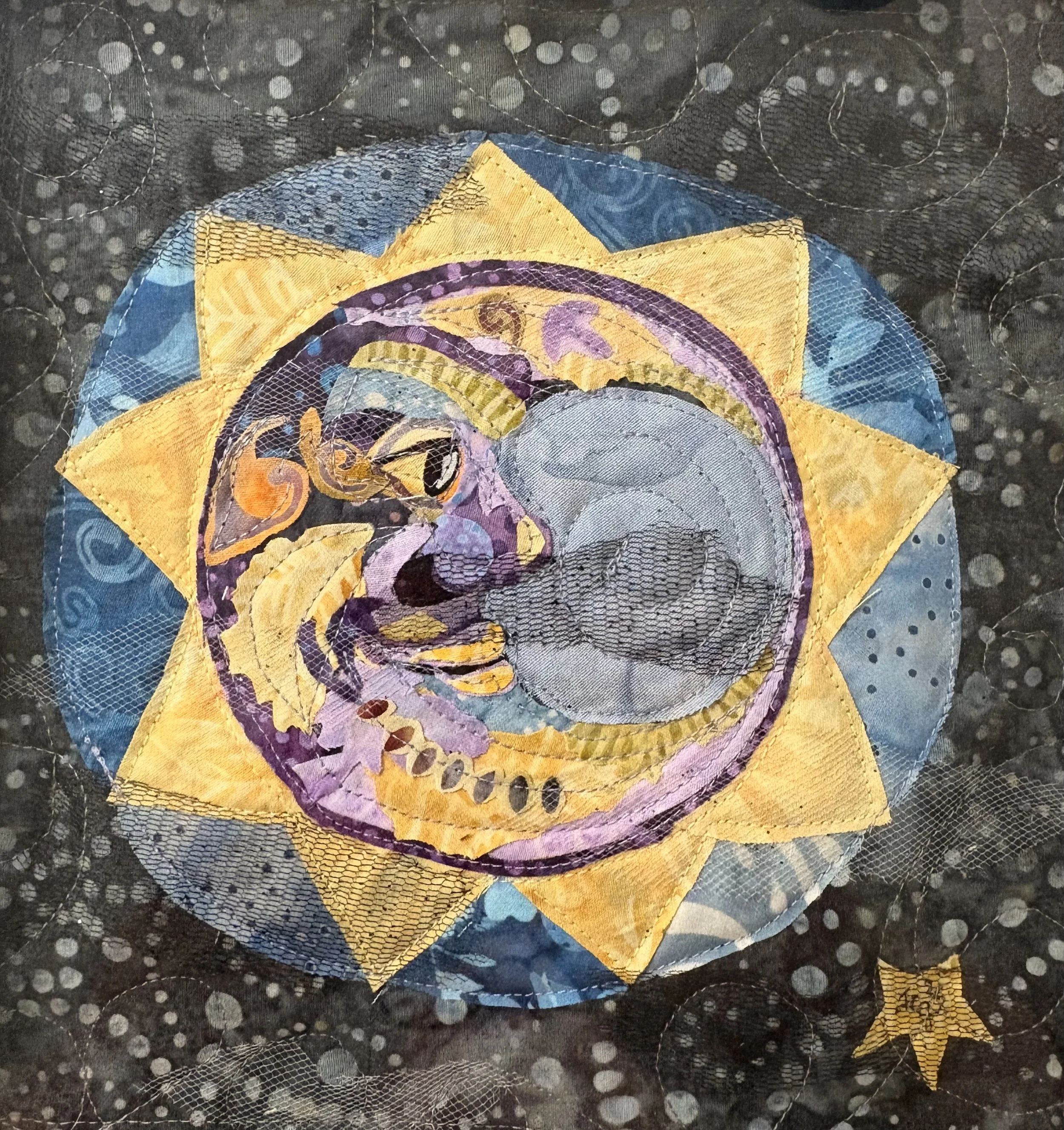 Moonshine, 2025. 9 x 9 inches; shadow box framed. SOLD