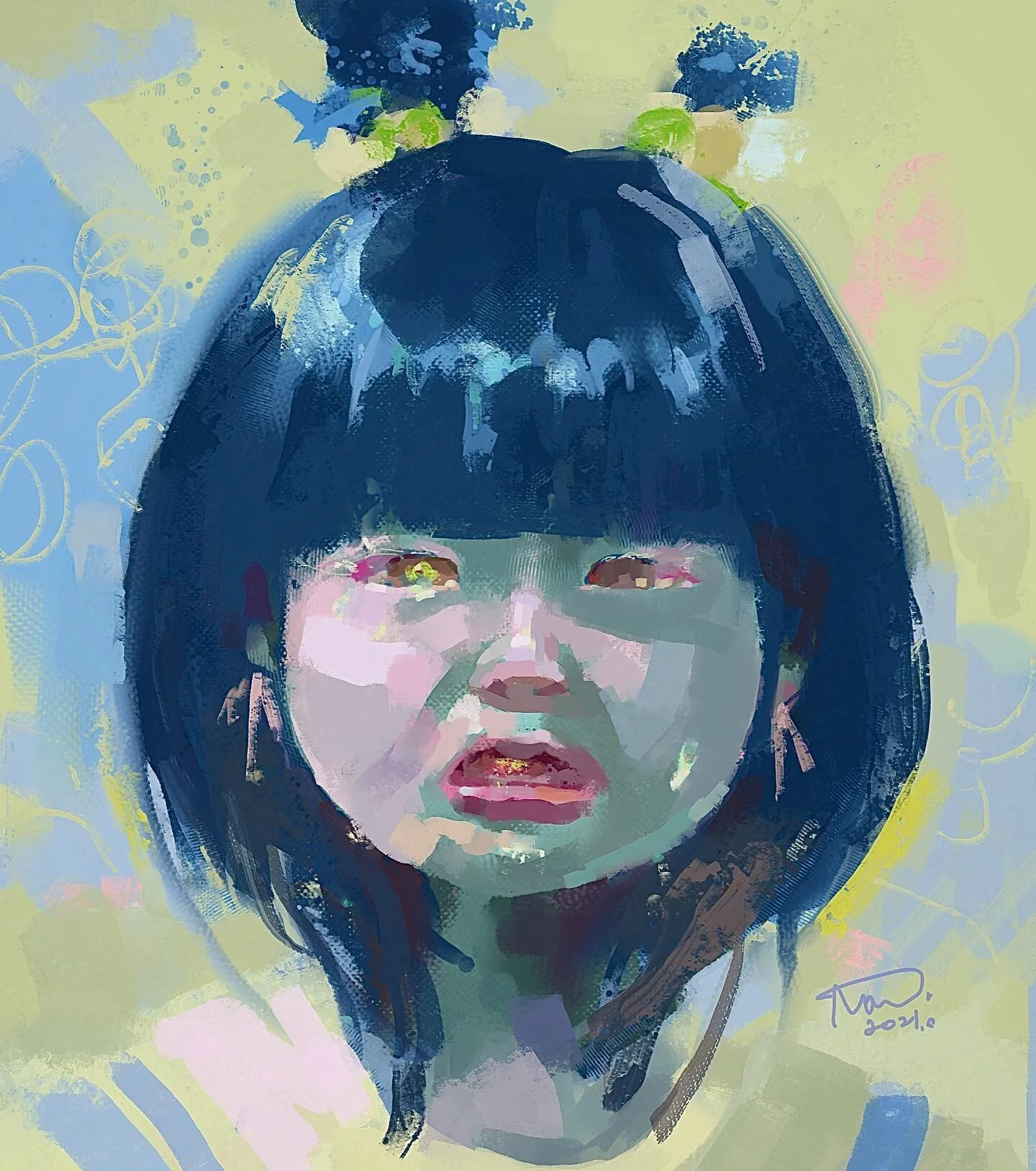 Happy 2022! @infinite.painter 

#portraitoftheday #portraitpainting #studynao #vibrantart #infinitepainter 
#painting #visdevartist #artofvibrancy 
 #newyearseve #happynewyear #artistsoninstagram #instaportrait #sketchoftheday #sketch #instaart #inst