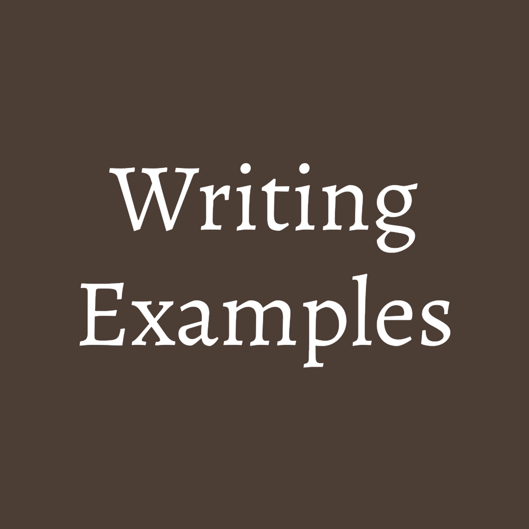 Writing Examples