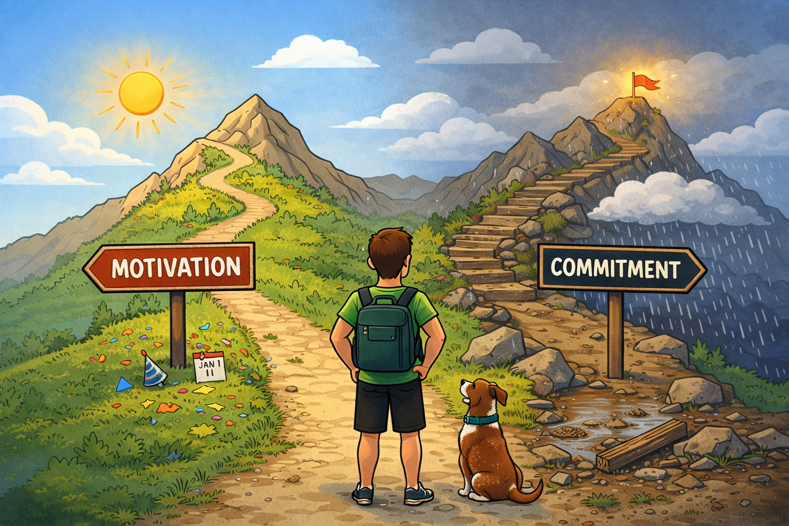 Motivation Is Easy. Commitment Is What Changes Things.