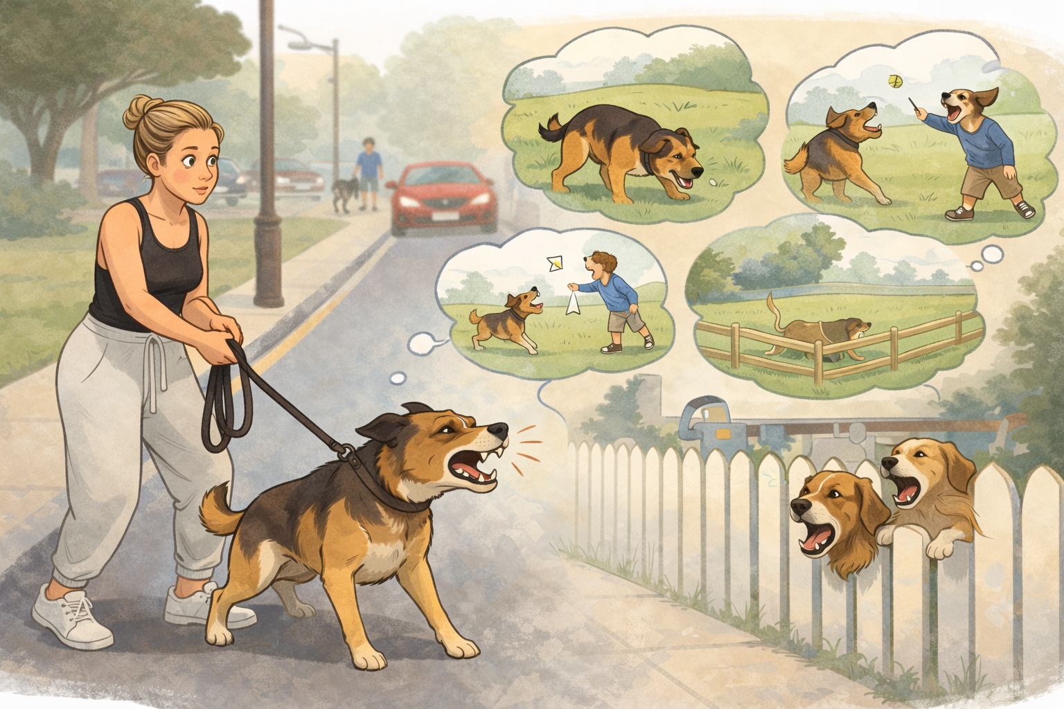 When Part of Your Walk Is Unavoidable — But Your Dog Hates It