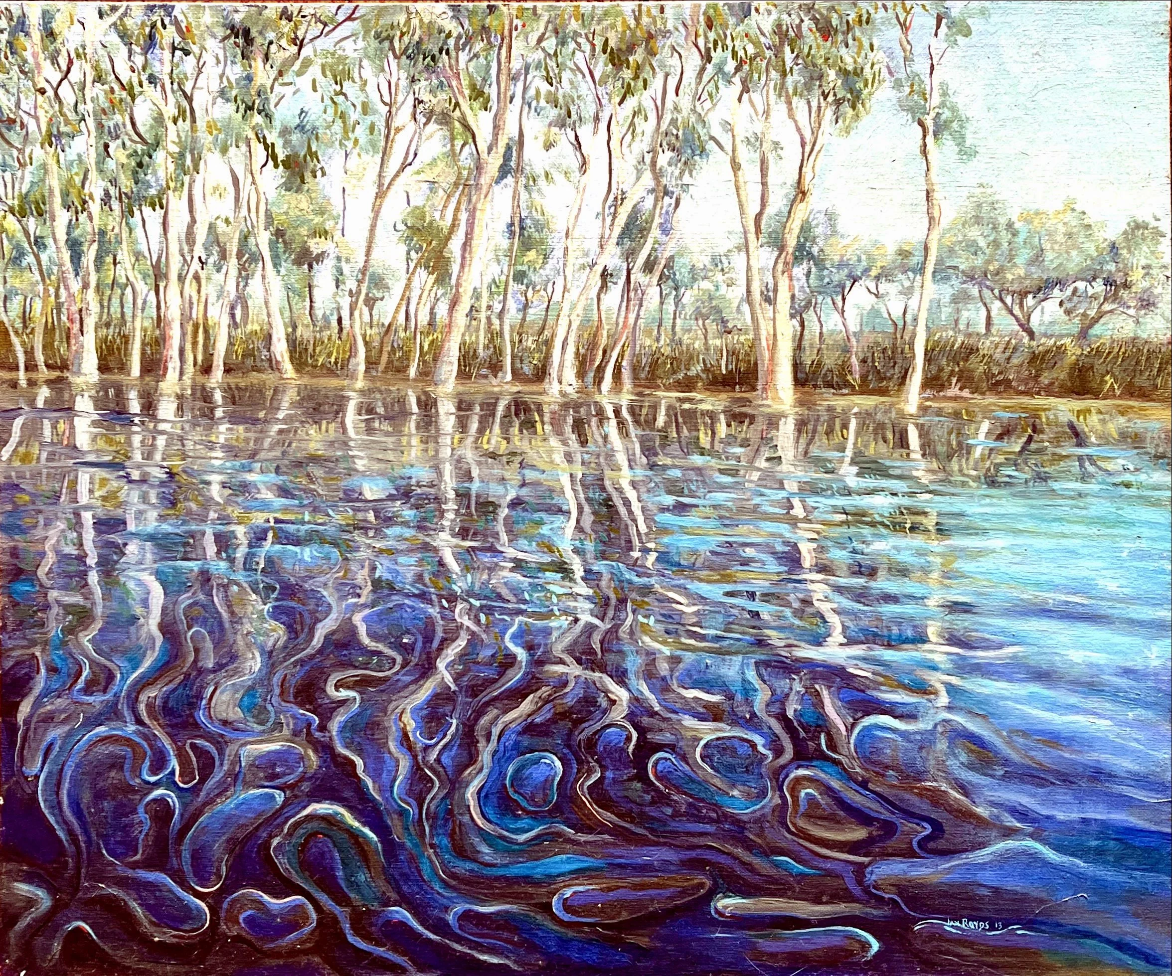 Macquarie Marshes, 2013,
Oil on Canvas, 600 x 500