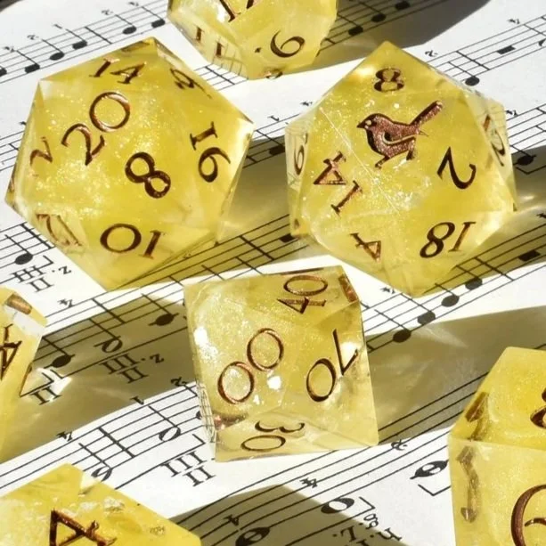 Sunflowers | 8-piece dice set