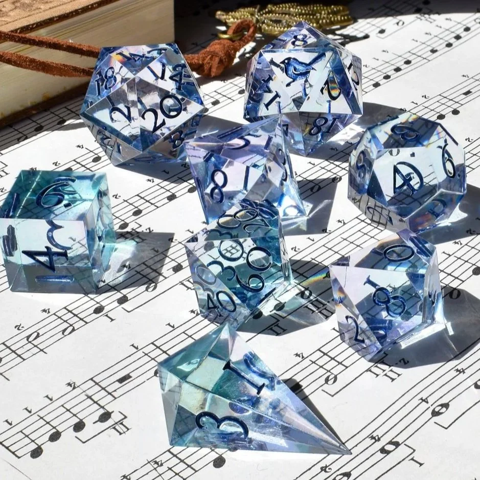 Clarity | 8-piece dice set