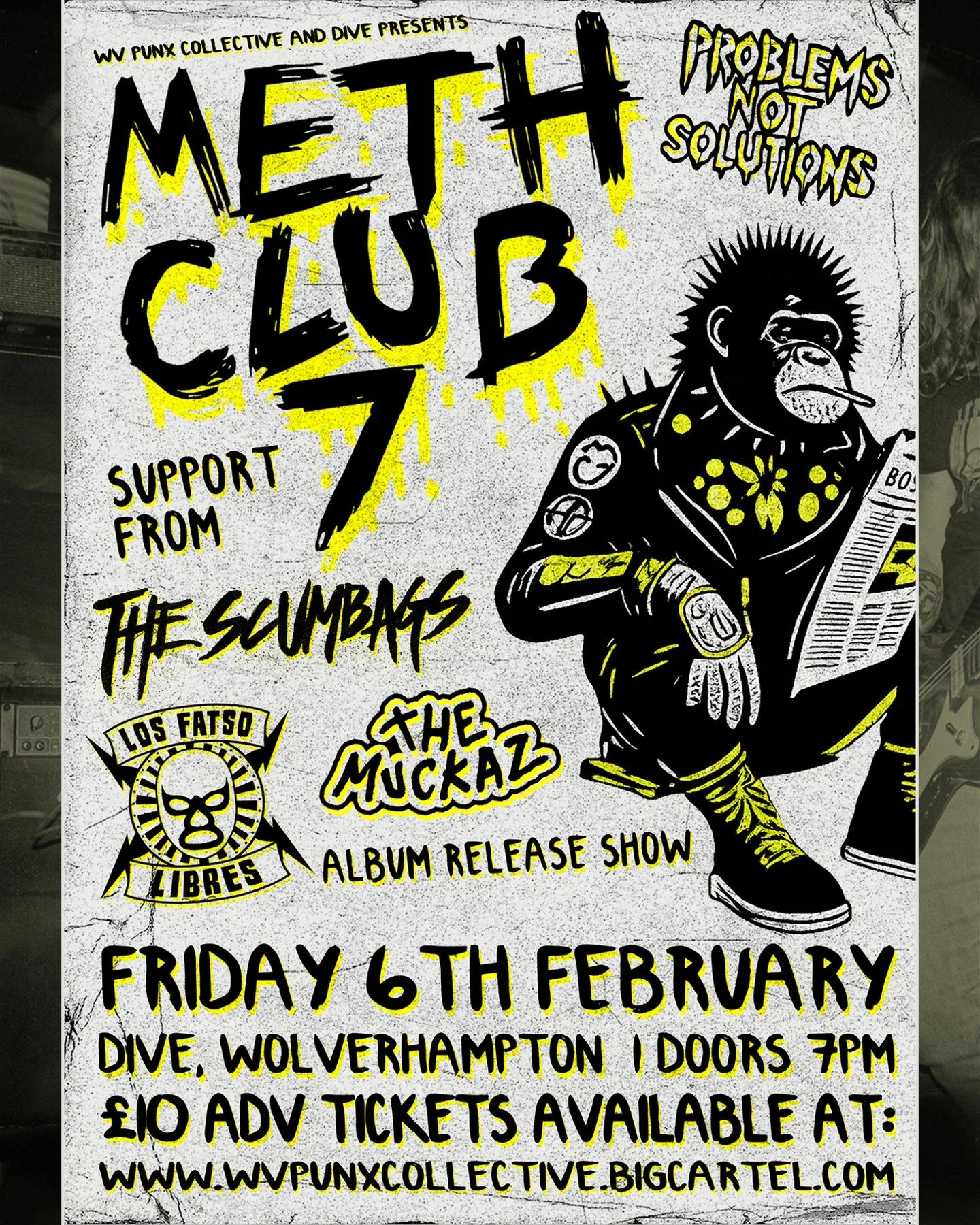 ⚡ WV PUNX AT DIVE ⚡

We've got a killer set of shows over the coming months for all the punk rockers - presented by our good friends at @wvpunxcollective!

📅 Fri 6th February
🔥 METH CLUB 7 @methclub007
🔥 THE SCUMBAGS @thescumbagsuk
🔥 LOS FATSO LI