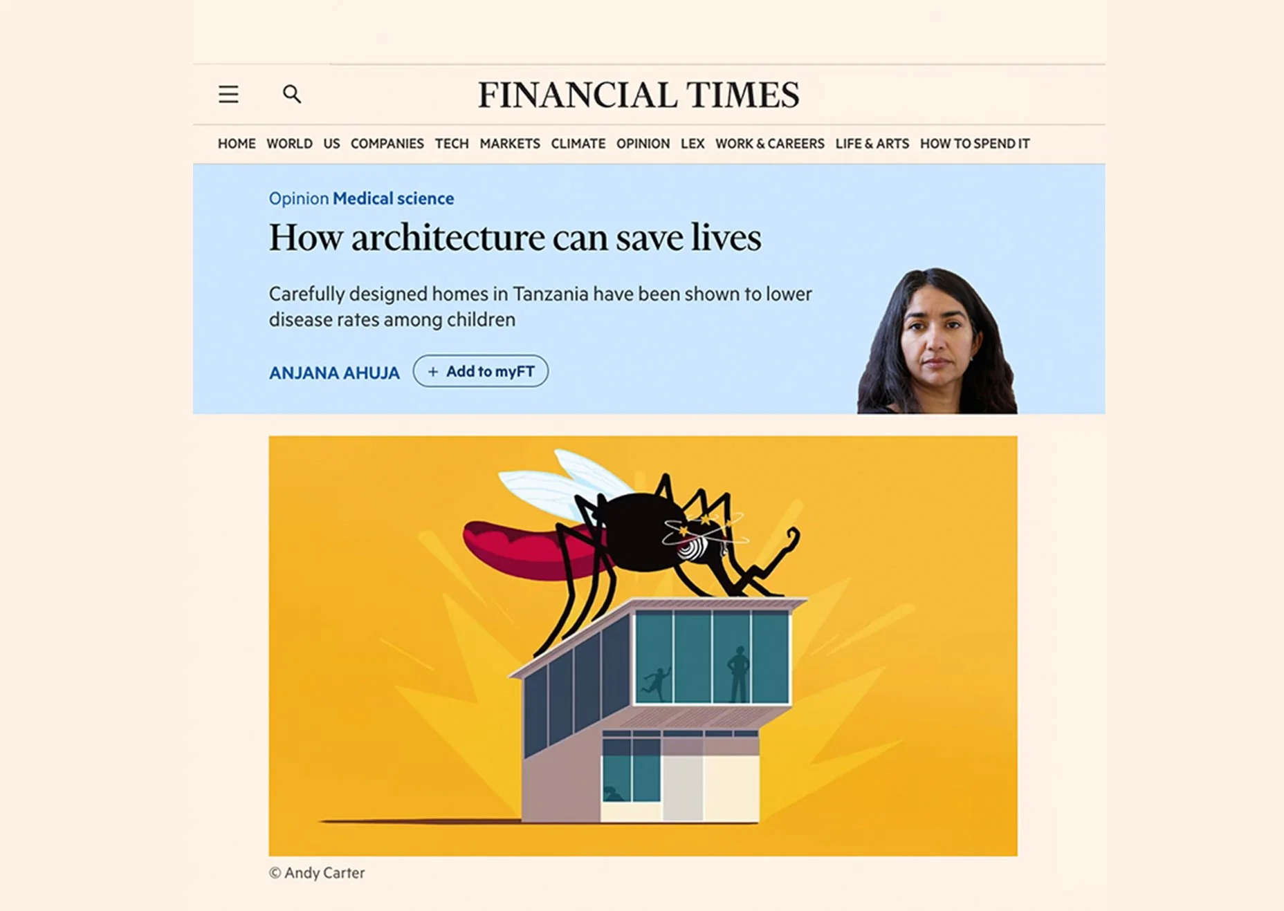 The Financial Times: How architecture can save lives