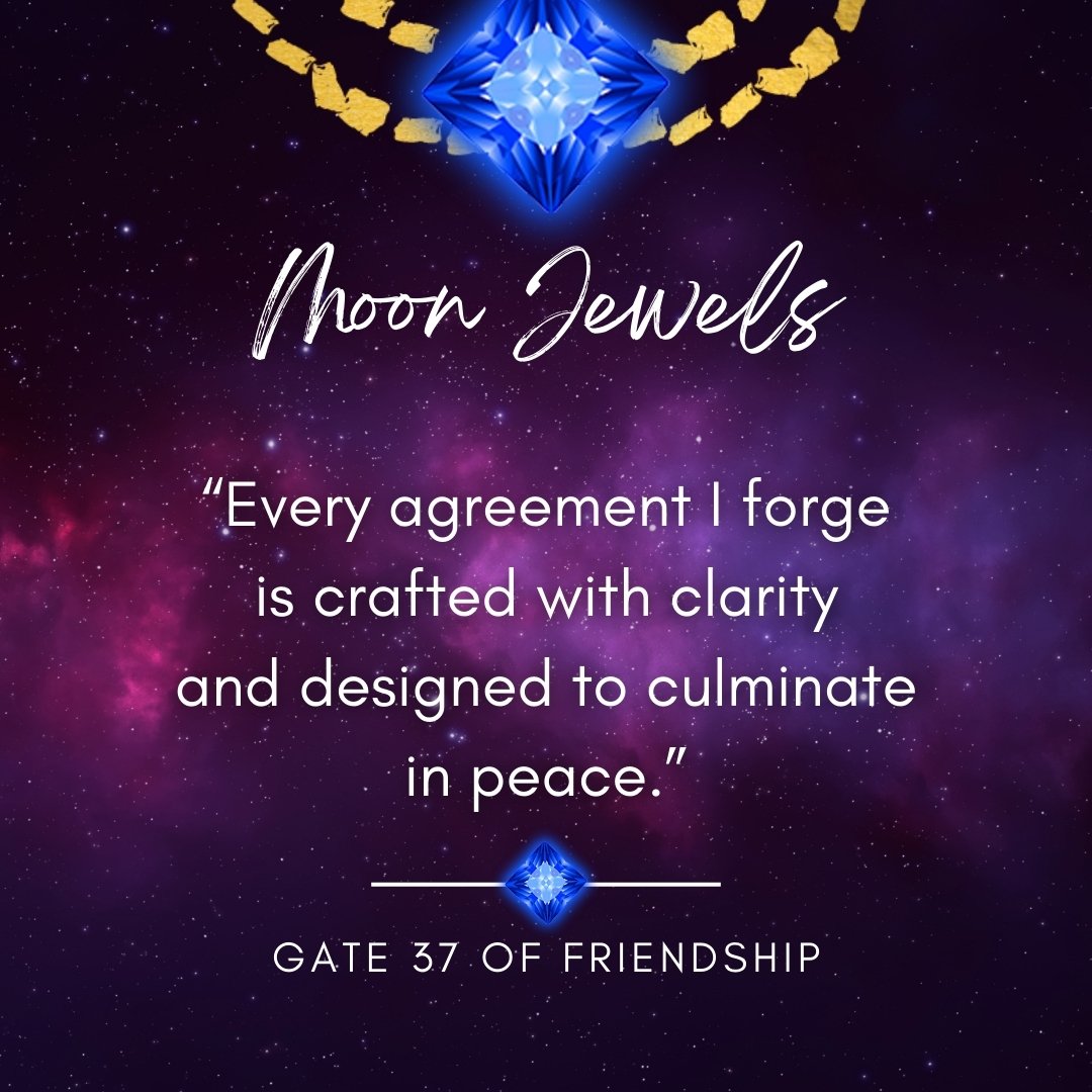 Hi Jewels, How are you?

The Moon has moved into the Human Design Solar Plexus Center Gate 37 of Friendship, it ushers in the art of fostering loving and supportive communities. 🤝💖 

This nurturing energy calls for more than just giving; it seeks a