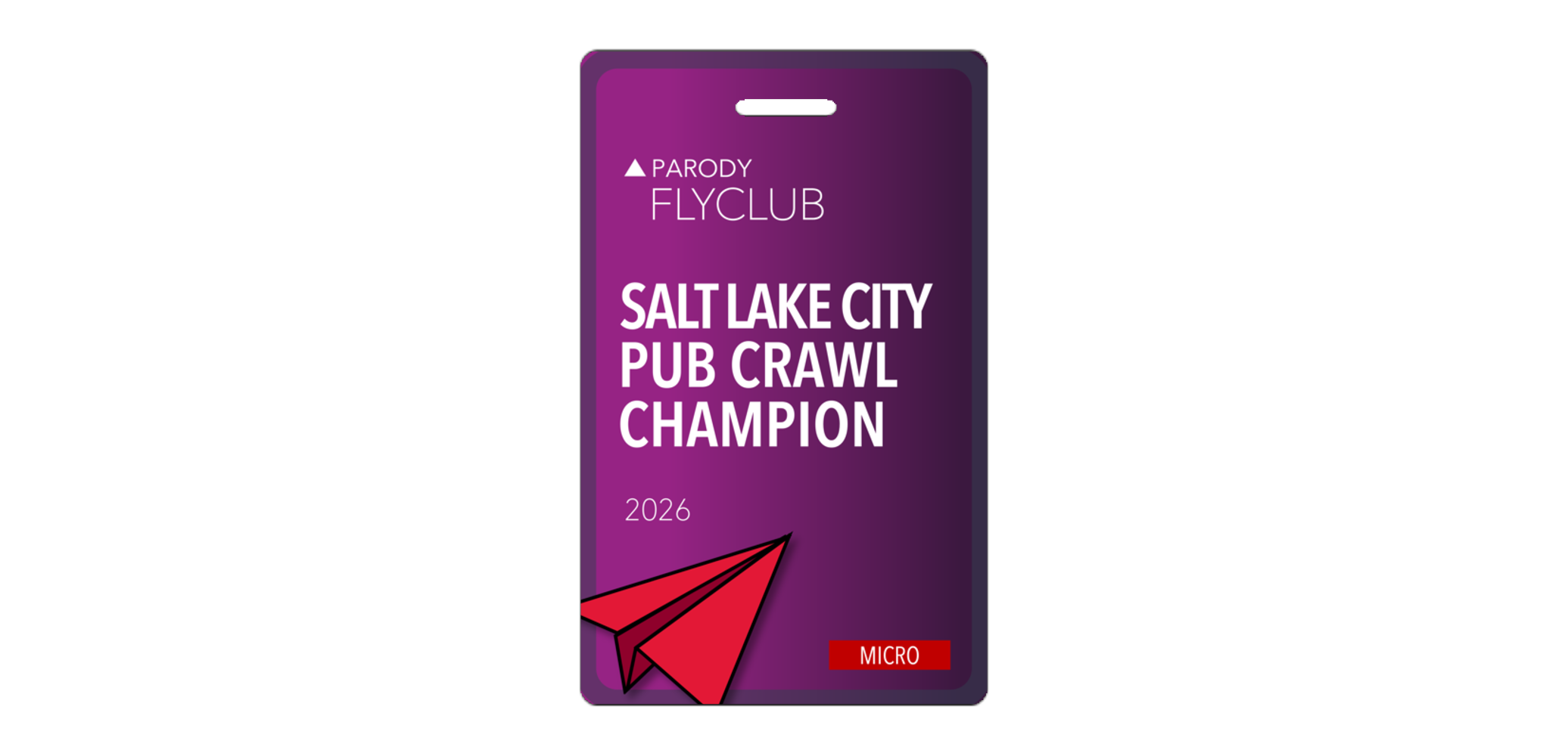 2026 SLC Sky Pub Parody Luggage Tag