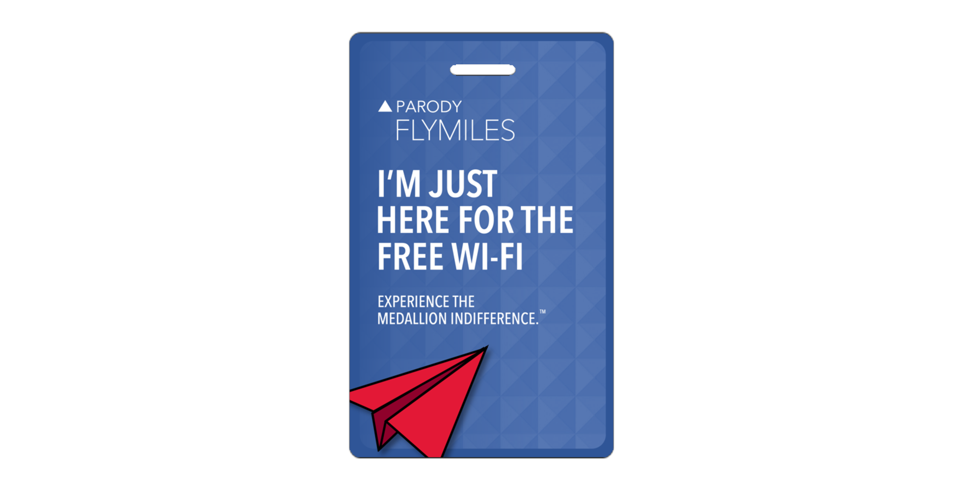 I'm Just Here for the Free Wi-Fi Parody Luggage Tag