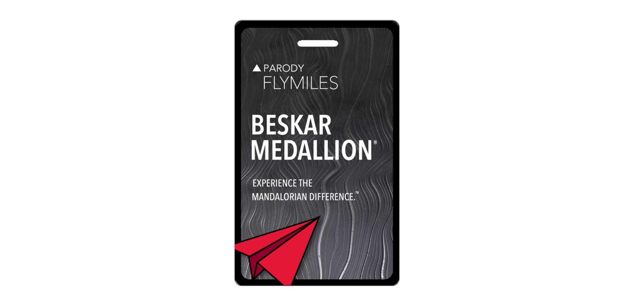 Beskar Medallion Parody Luggage Tag