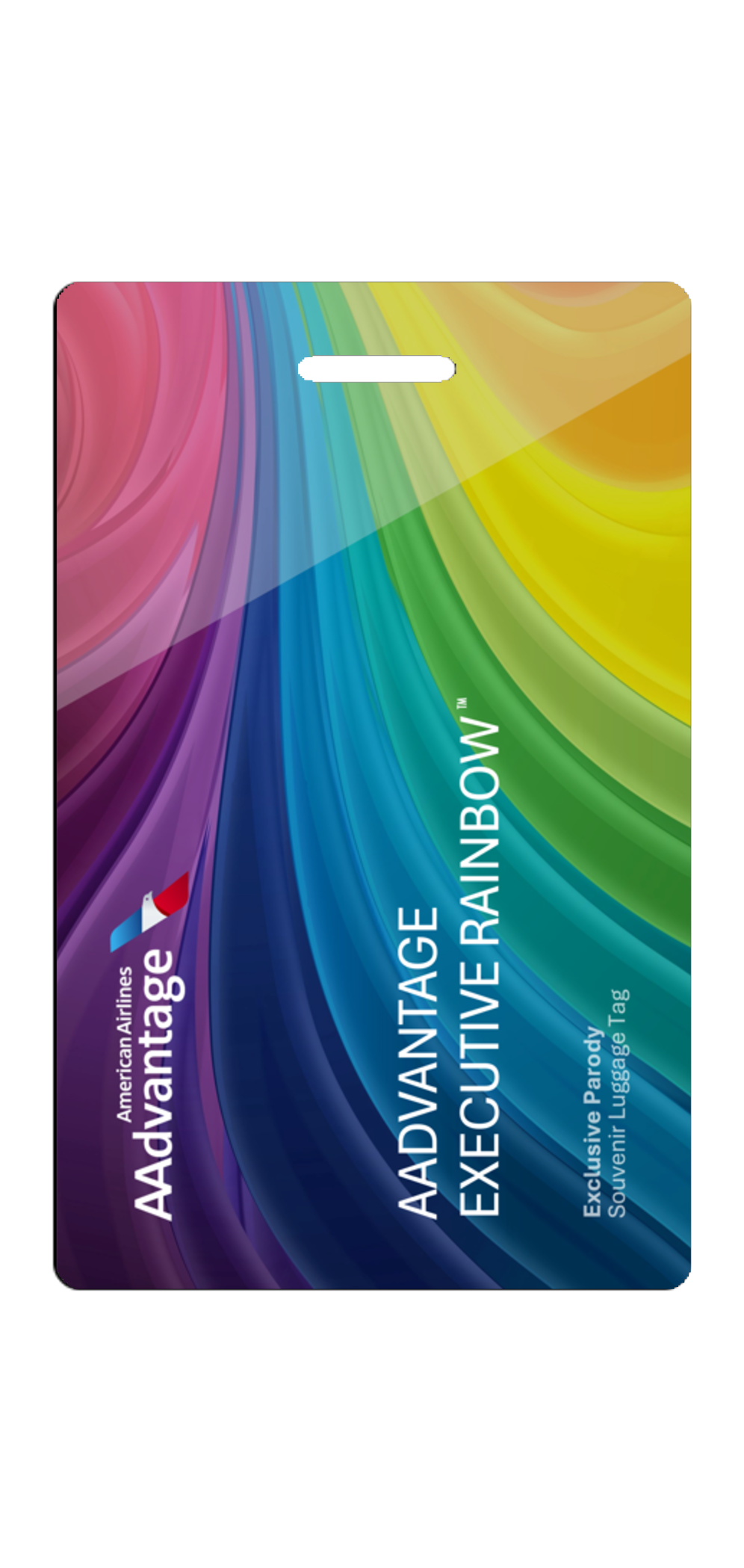 AAdvantage Rainbow PARODY Luggage Tag
