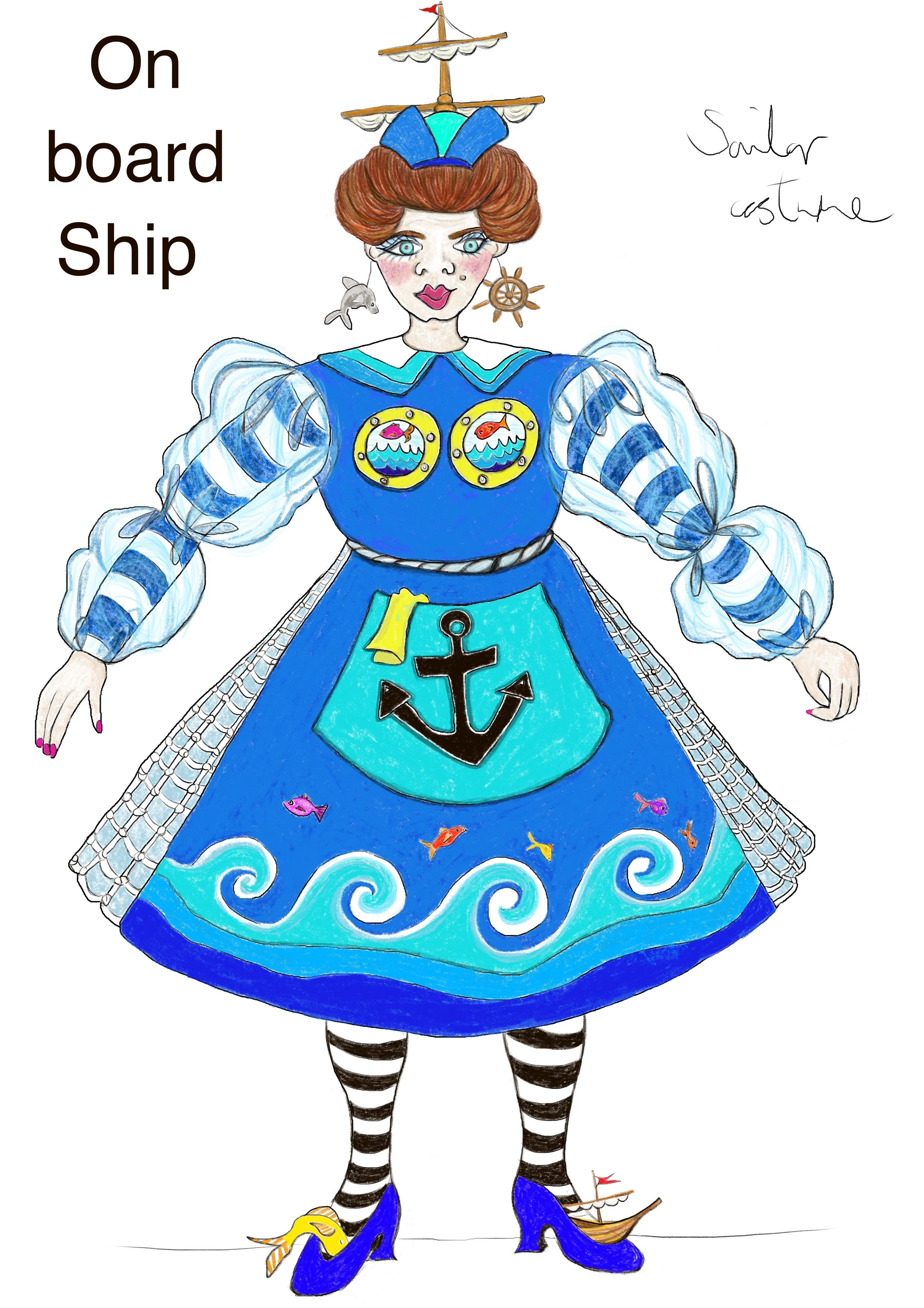 Dame costume design: Dick Whittington, Regal Theatre 2025