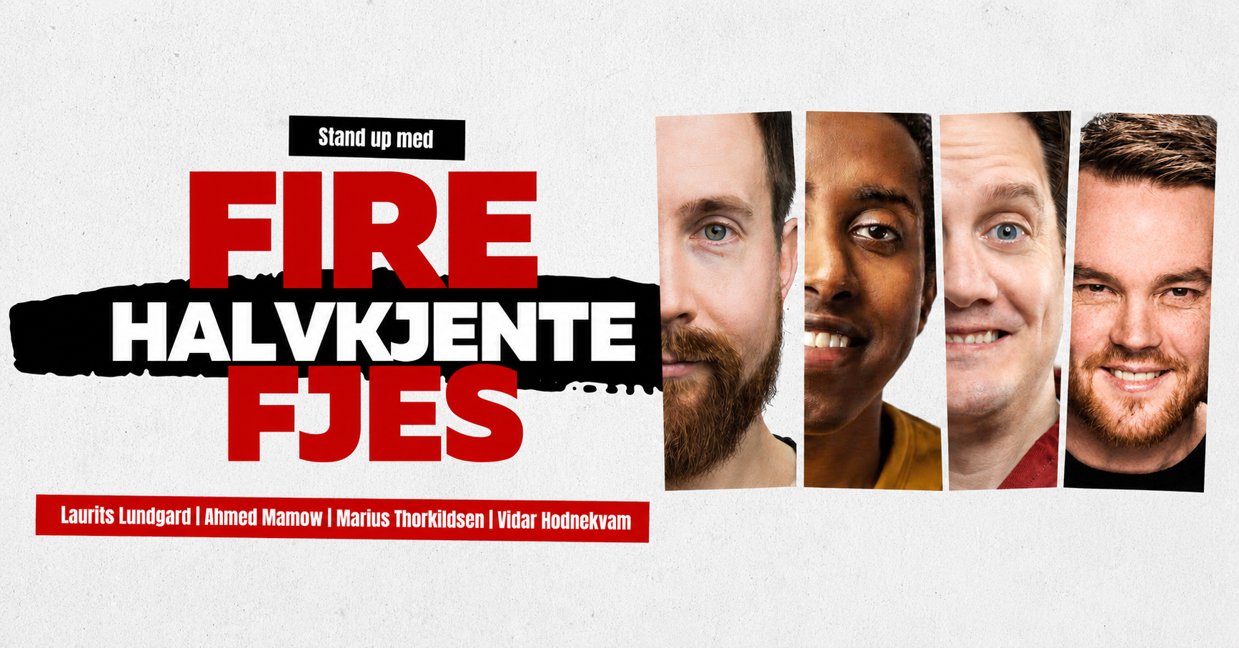 Standup i Hotelhaven - Fire halvkjente fjes