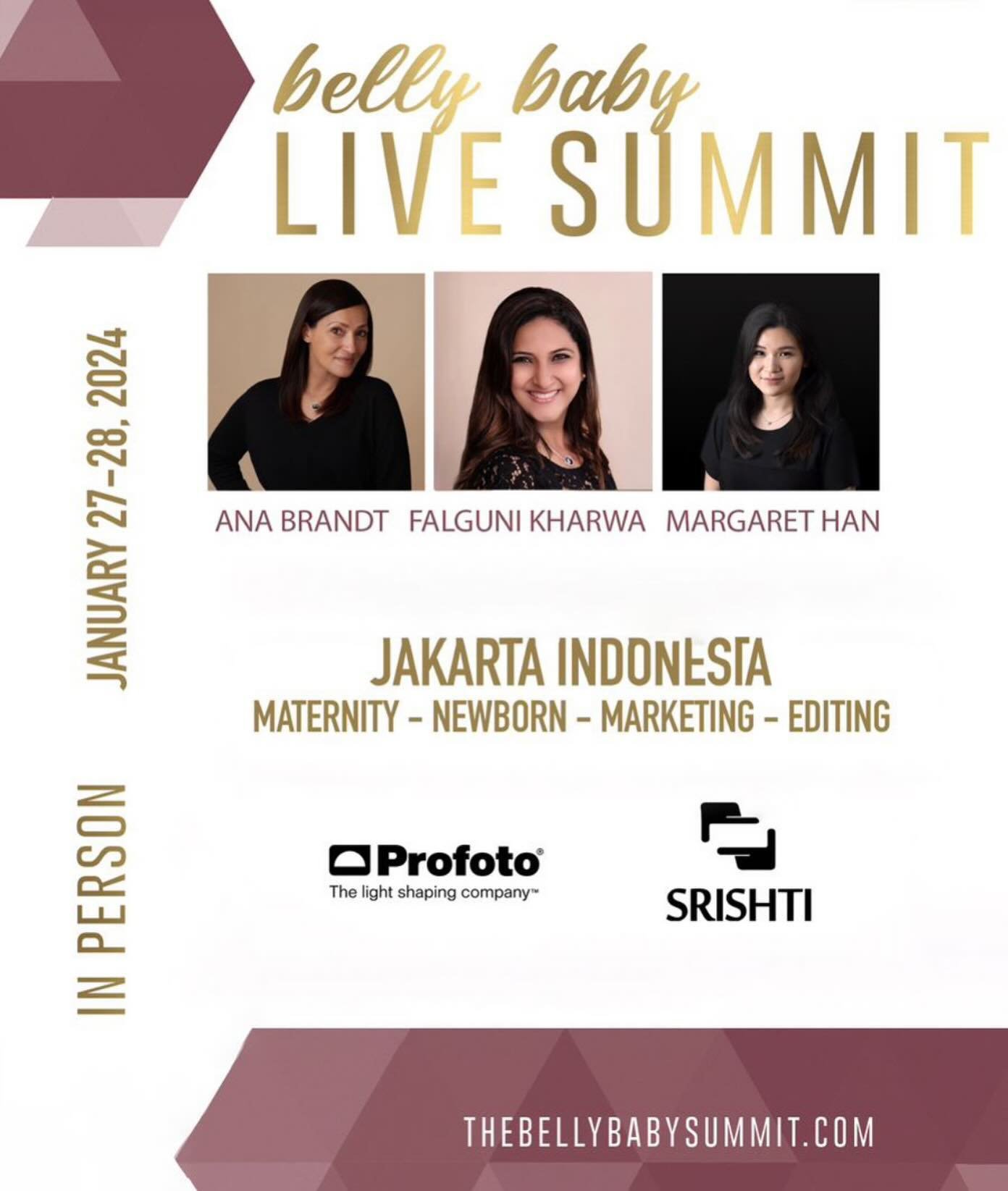 We are preparing for the Summit in Indonesia at the end of the month. Spend two days learning and growing. 
Visit the website for the schedule- 
https://www.thebellybabysummitlive.com/asia-summit

#indonesiasummit
#photographersummit
#maternitysummit