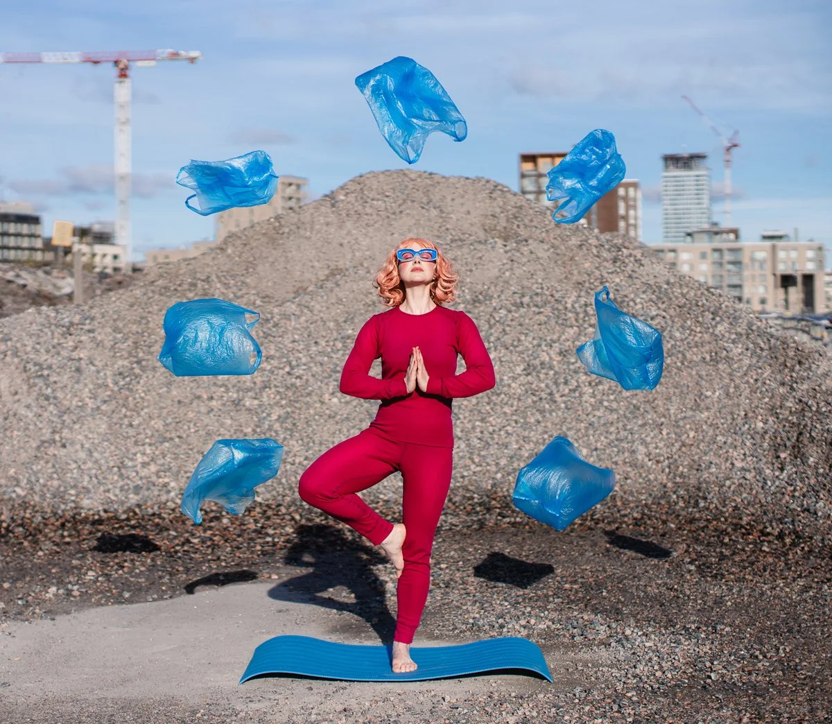  
 Title: 
 
Find the Peace of Mind 
 Story & Message:   
Meditate to be in the trend, to be one of us, shut down everything that's bothering you, and bring us your money. Meditation retreats, enlightenment courses, yoga, and wellness centers are a m