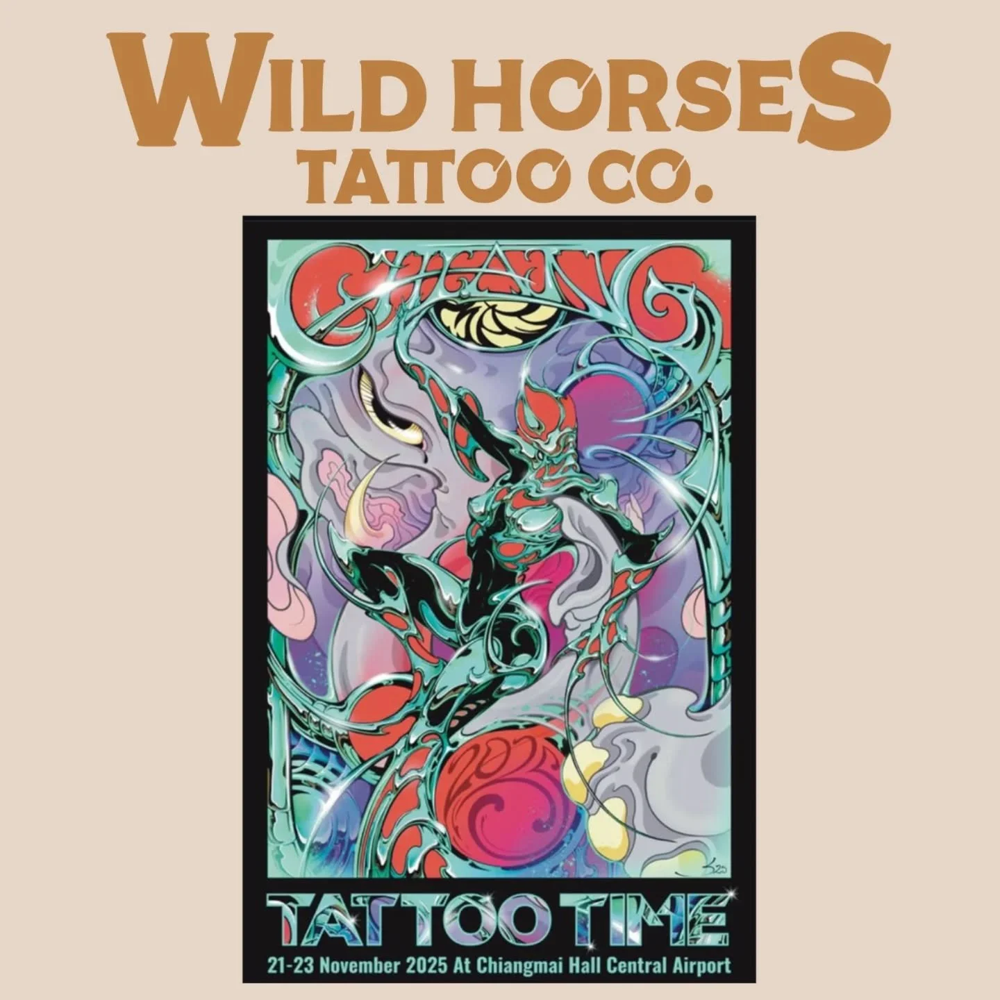 💫 CHIANG MAI TATTOO TIME 💫 @dannywildhorses will be working at @chiangmaitattootime in Thailand this November 21st - 23rd. 

He has some availability for bookings and will also be taking lots of designs for walk-ups. If you'd like to book in with h