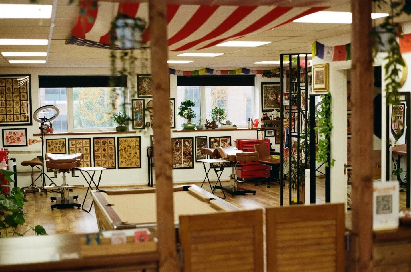 A little glimpse of the studio. Taken by @dannywildhorses 📸 

Shot on 35mm film 📷

⭐️ Wild Horses Tattoo Co. is an appointment only tattoo studio on the Wirral ⭐️

We&rsquo;re situated at Woodside Business Park, Birkenhead and we&rsquo;re only a fe