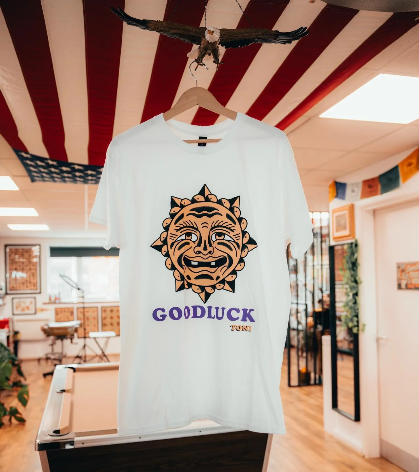 ☀️ T-SHIRTS☀️ @goodlucktoni has a just few of these t-shirts left. 

⚫️ &pound;25 each
Gildan cotton tee

(+ &pound;4 p&amp;p if you&rsquo;d like one sent out to you)
These are also available to purchase at the studio 💸
Get in touch if you&rsquo;d l