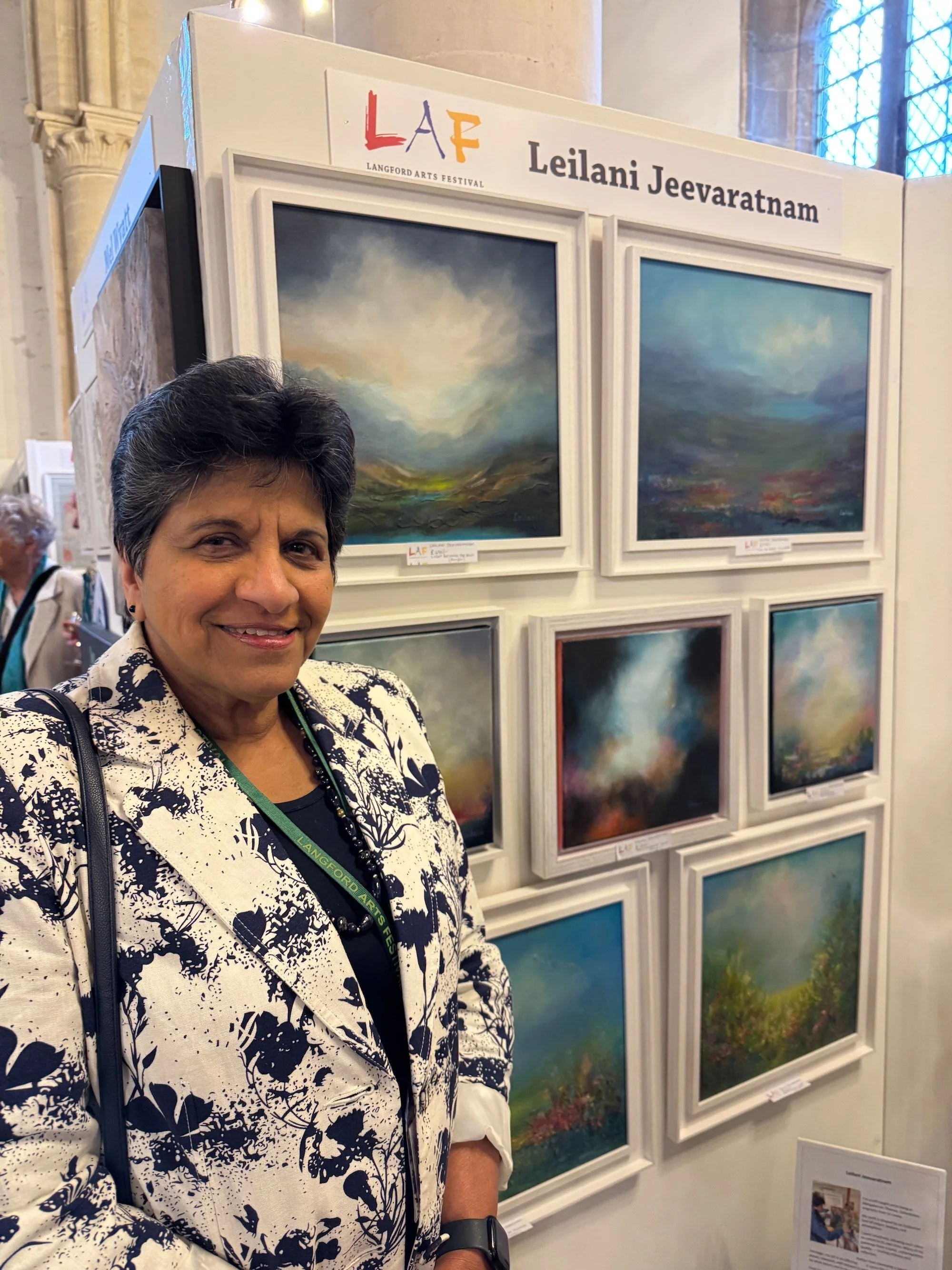 Leilani by her booth at the Langford Arts Festival