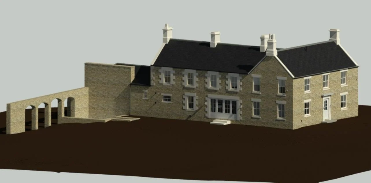Revit model produced from survey data in Morpeth