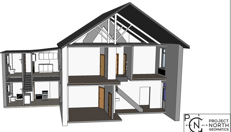 3D Revit model produced as part of a BIM project in Newcastle