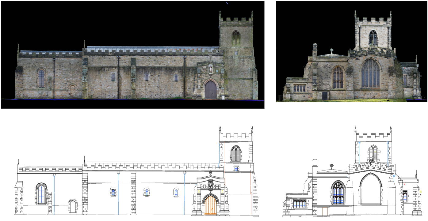 Measured building survey output from a project in the North East