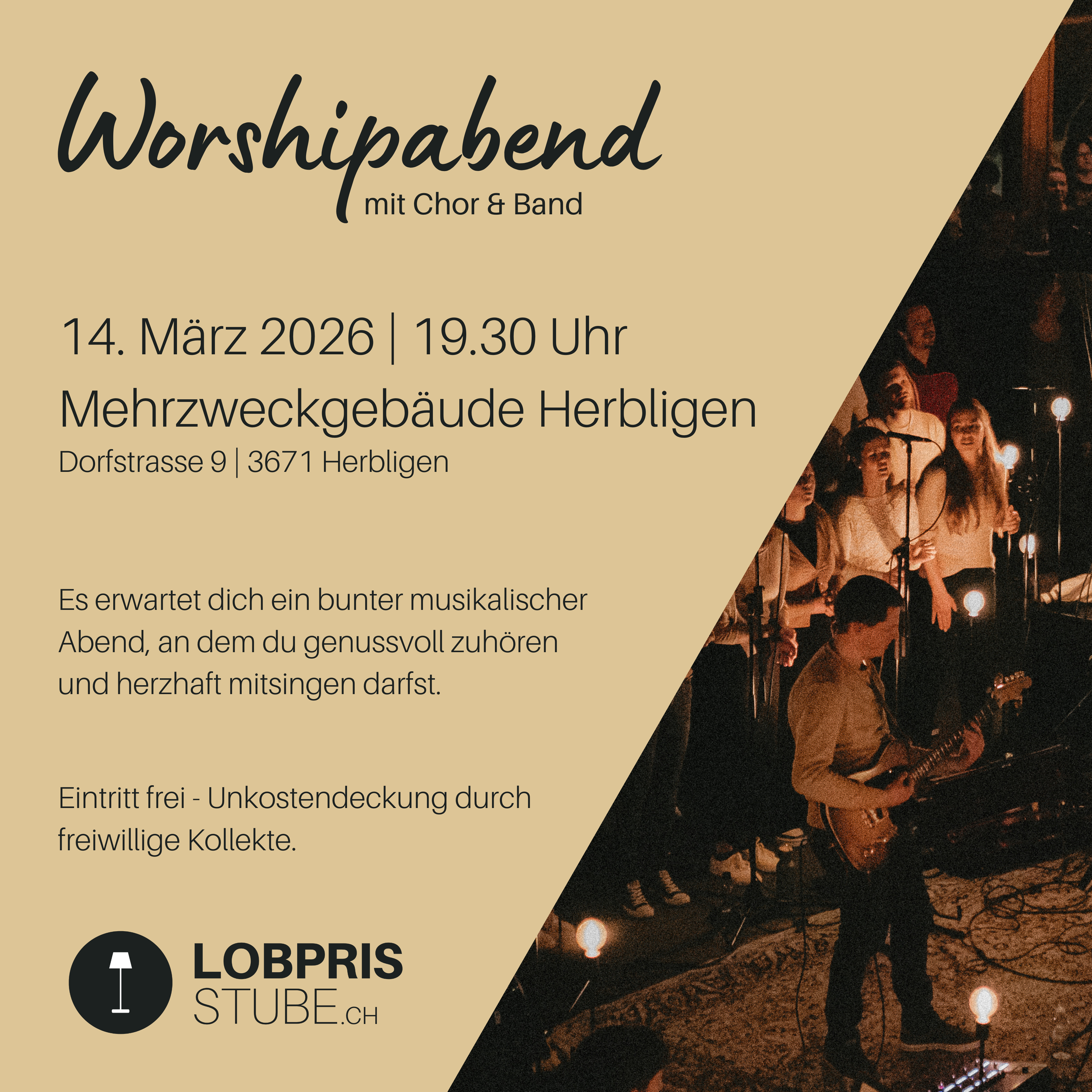 Lobprisstube / 14. März 2026 / Mehrzweckgebäude Herbligen