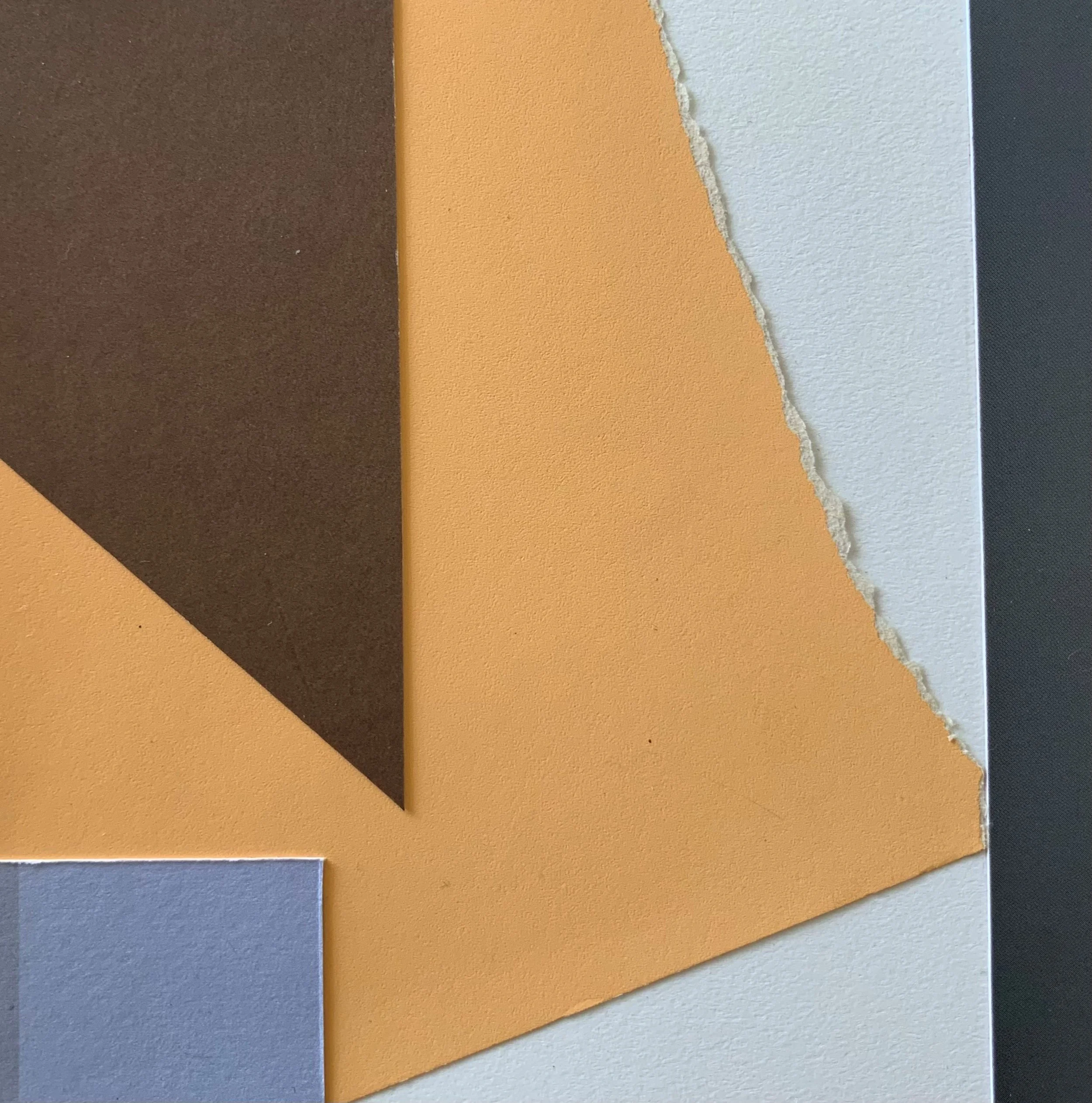 Collage Untitled (lavender, brown)