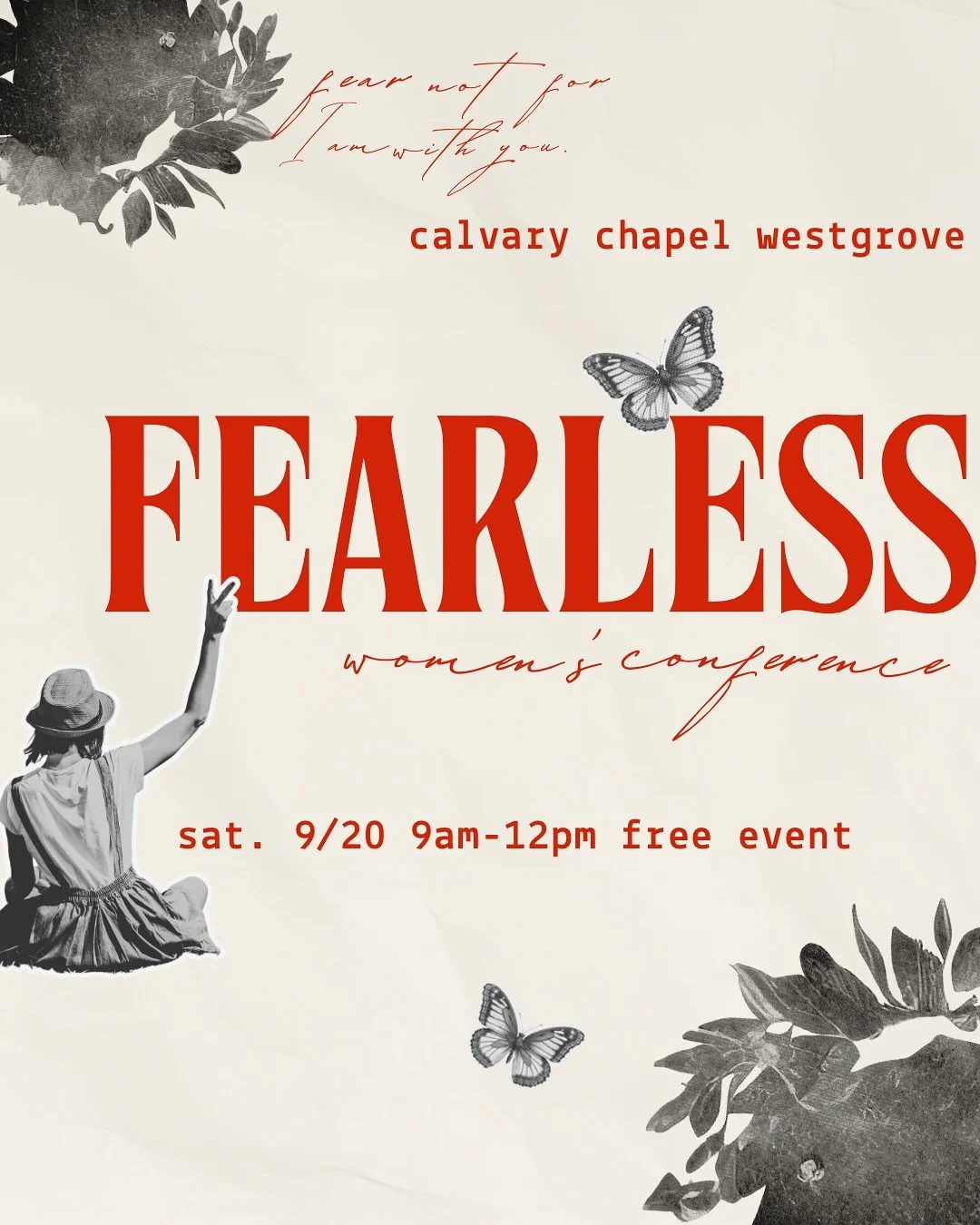 We are so excited to announce our FREE Women’s Conference that will be on Saturday, September 20th from 9am-12pm! Our theme is Fearless, and girl you already know you need to pack up your girls and come and be encouraged and stirred up. Our gue