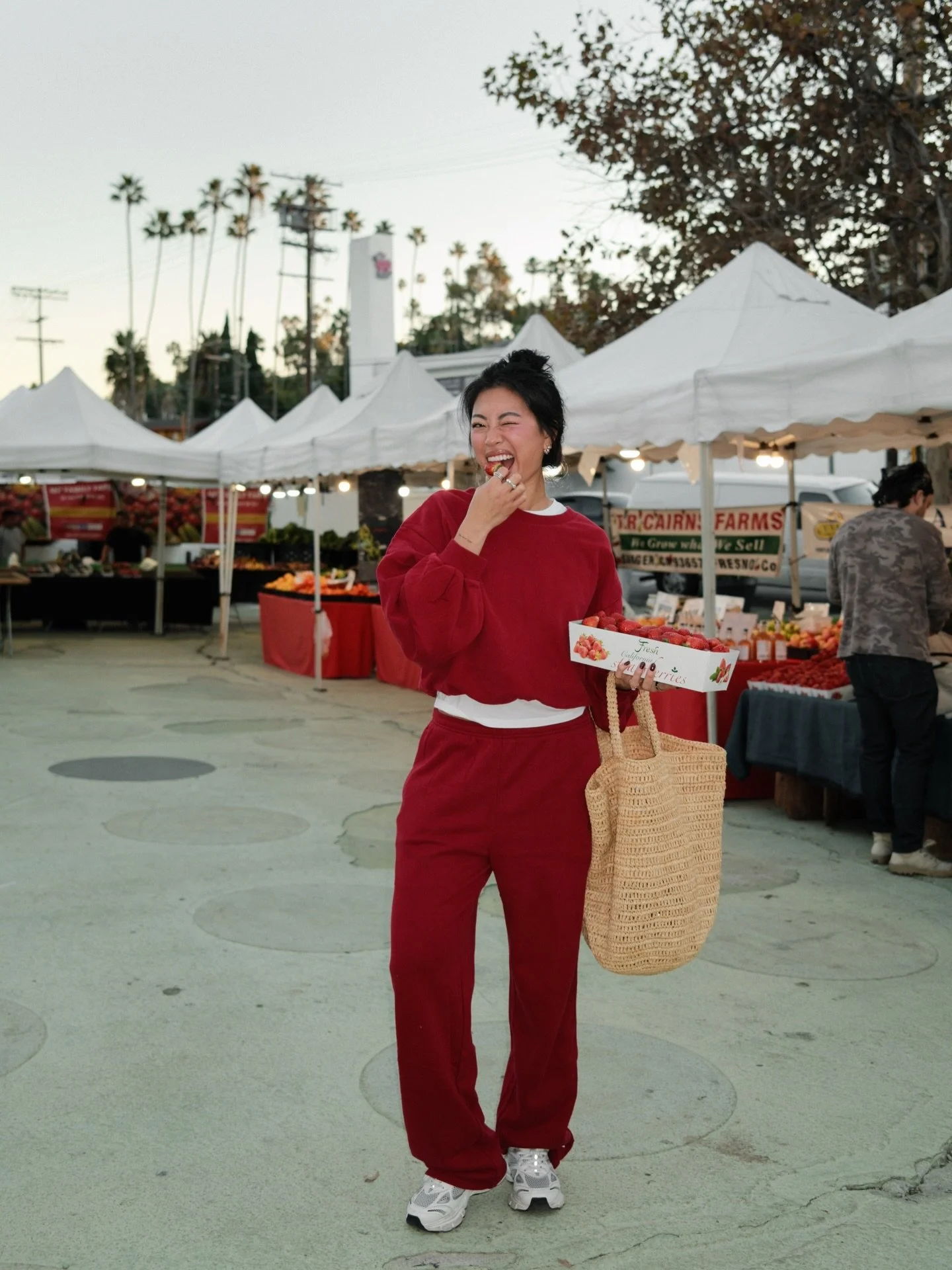 strawberry season 🍓wearing the @vuoriclothing Sedona set #vuoripartner
