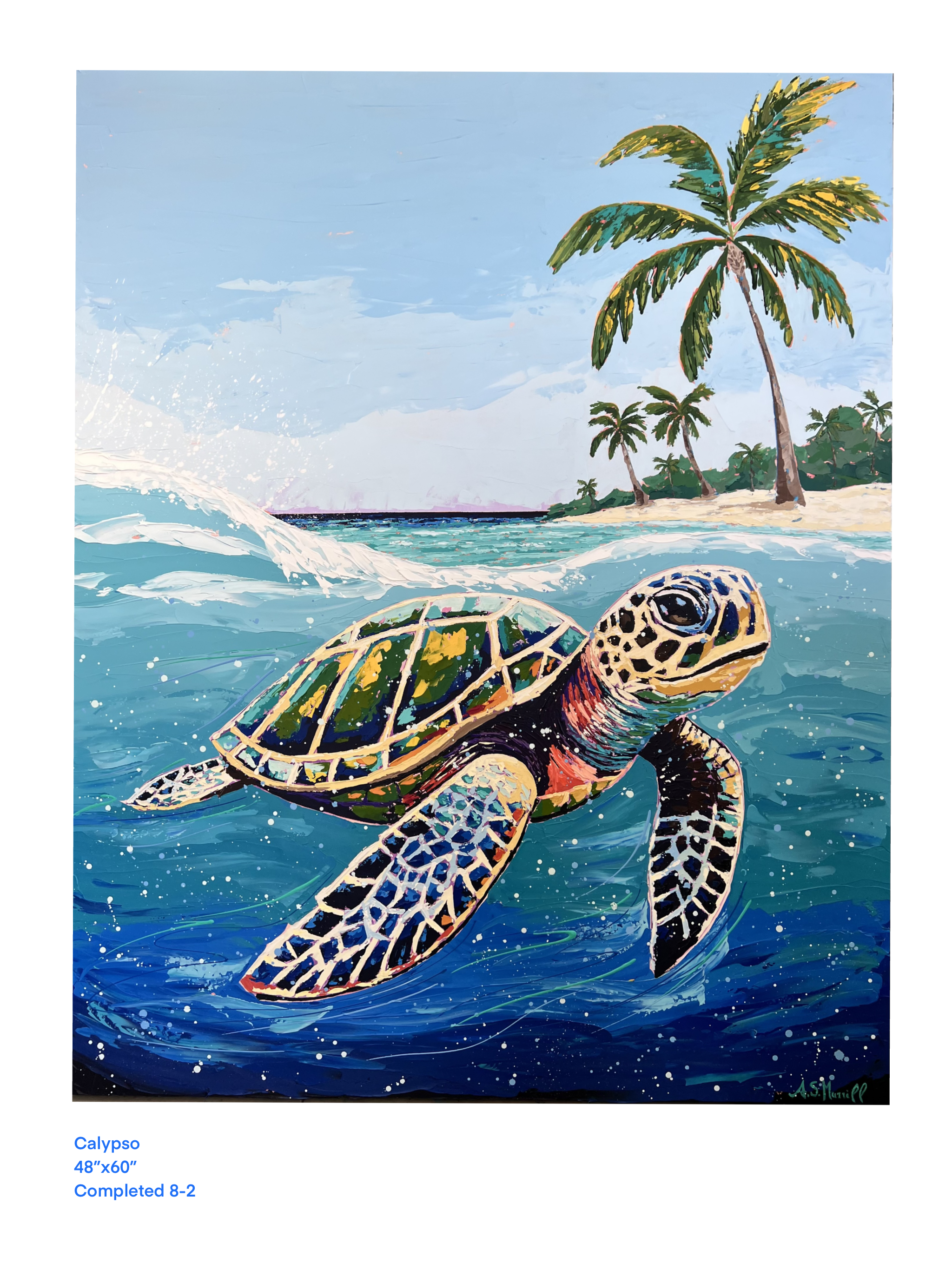 Calypso canvas giclee reproduction