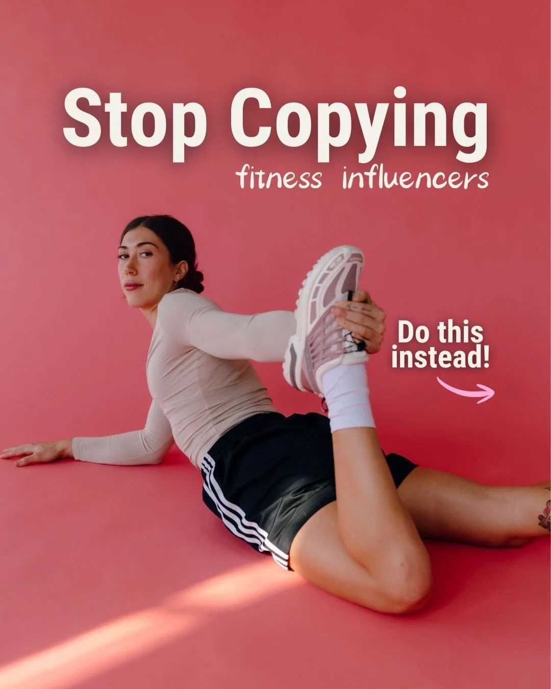 There&rsquo;s no need to copy fitness influencers 🤭 Do this instead!

Follow for more practical fitness advice that helps you build strength for life 😘 

#strengthtrainingforwomen #progressiveoverload #strengthtraining #womensstrengthtraining #buil