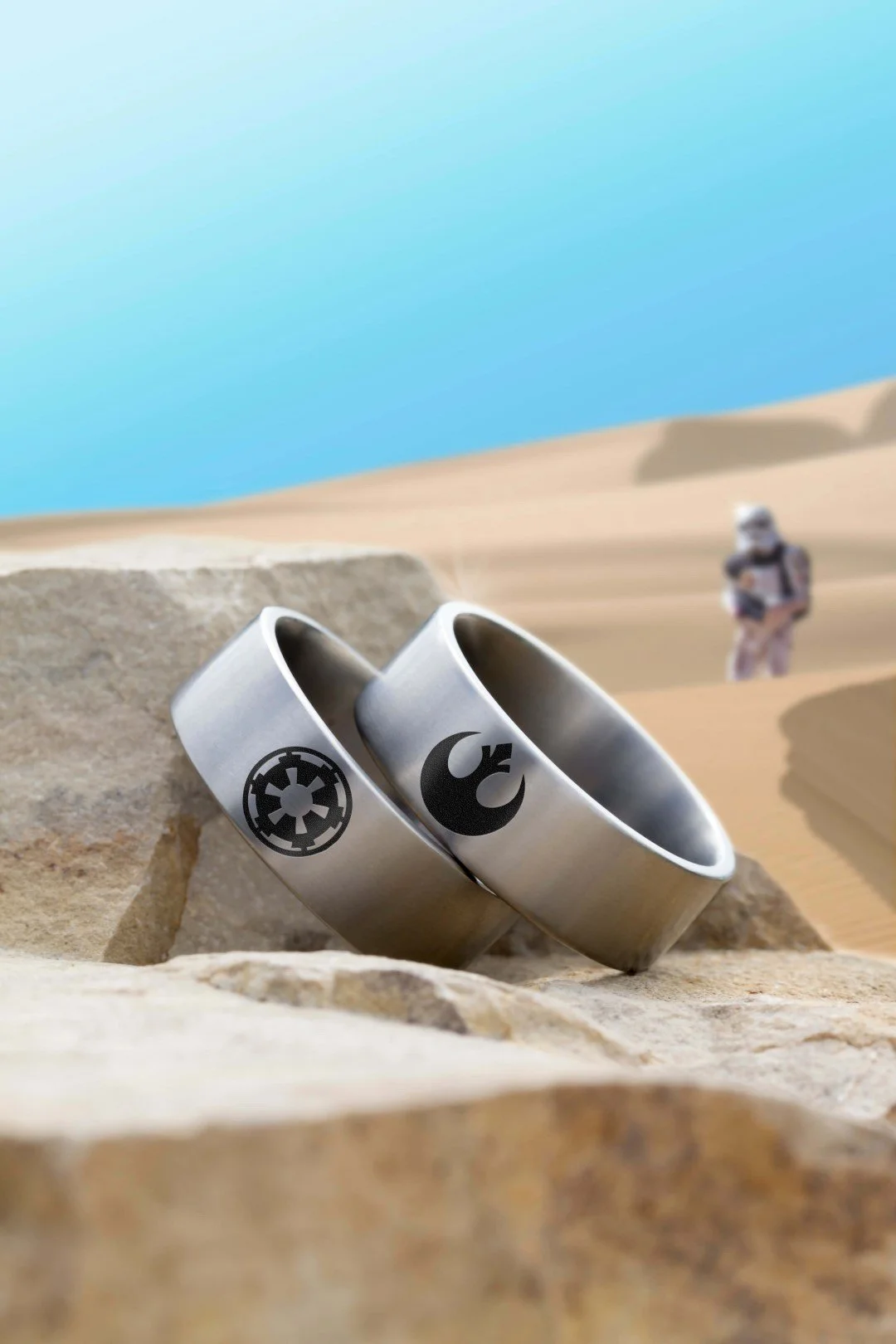 "Look sir, Droids!"
I added the engraving in post and composited the background to make this Star Wars post for May 4th.