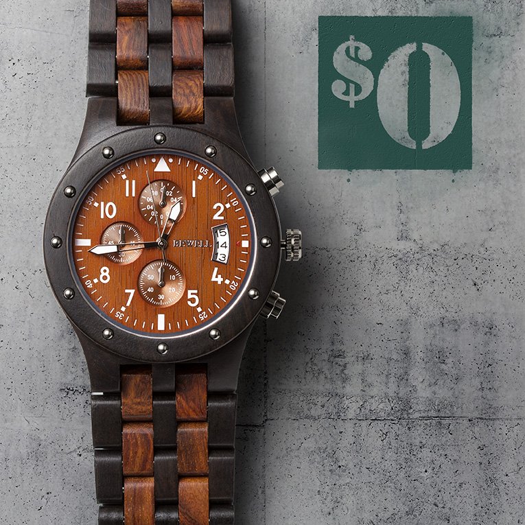 A giveaway post for a watch on social media