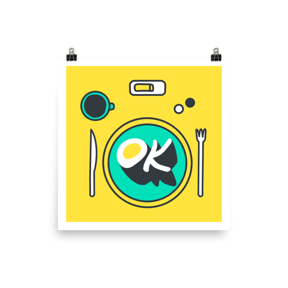 Ok for breakfast | art print