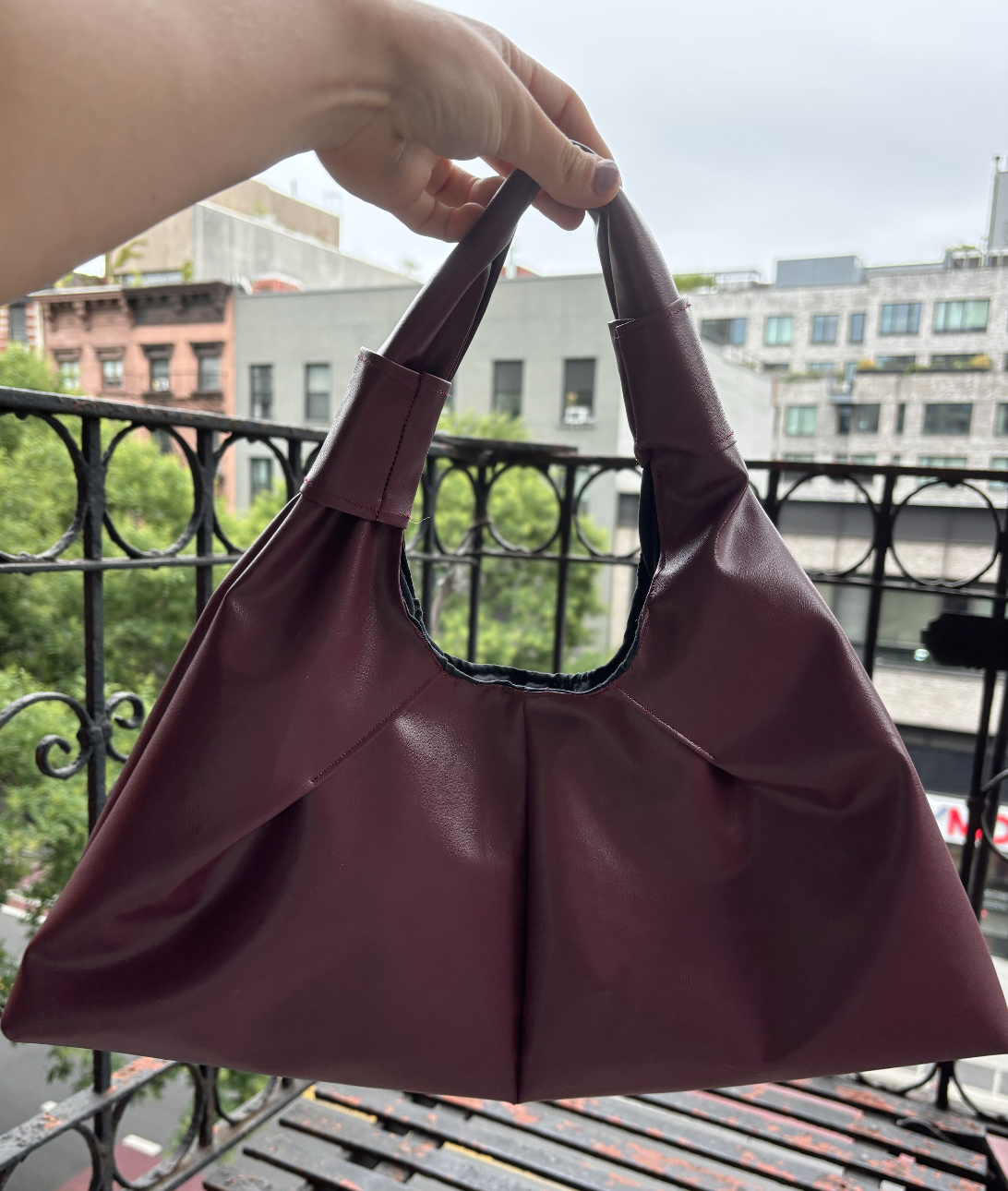 Red Leather Purse