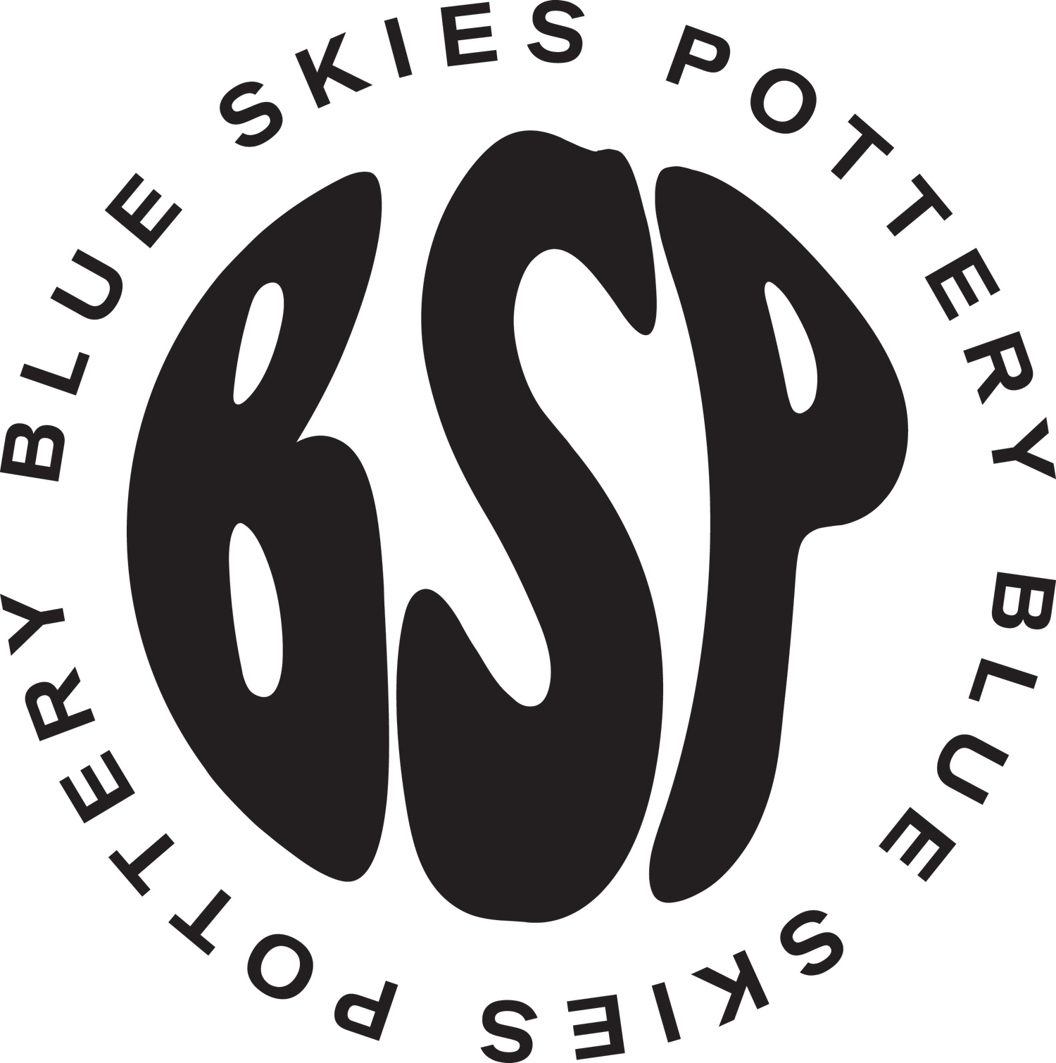 Blue Skies Pottery logo