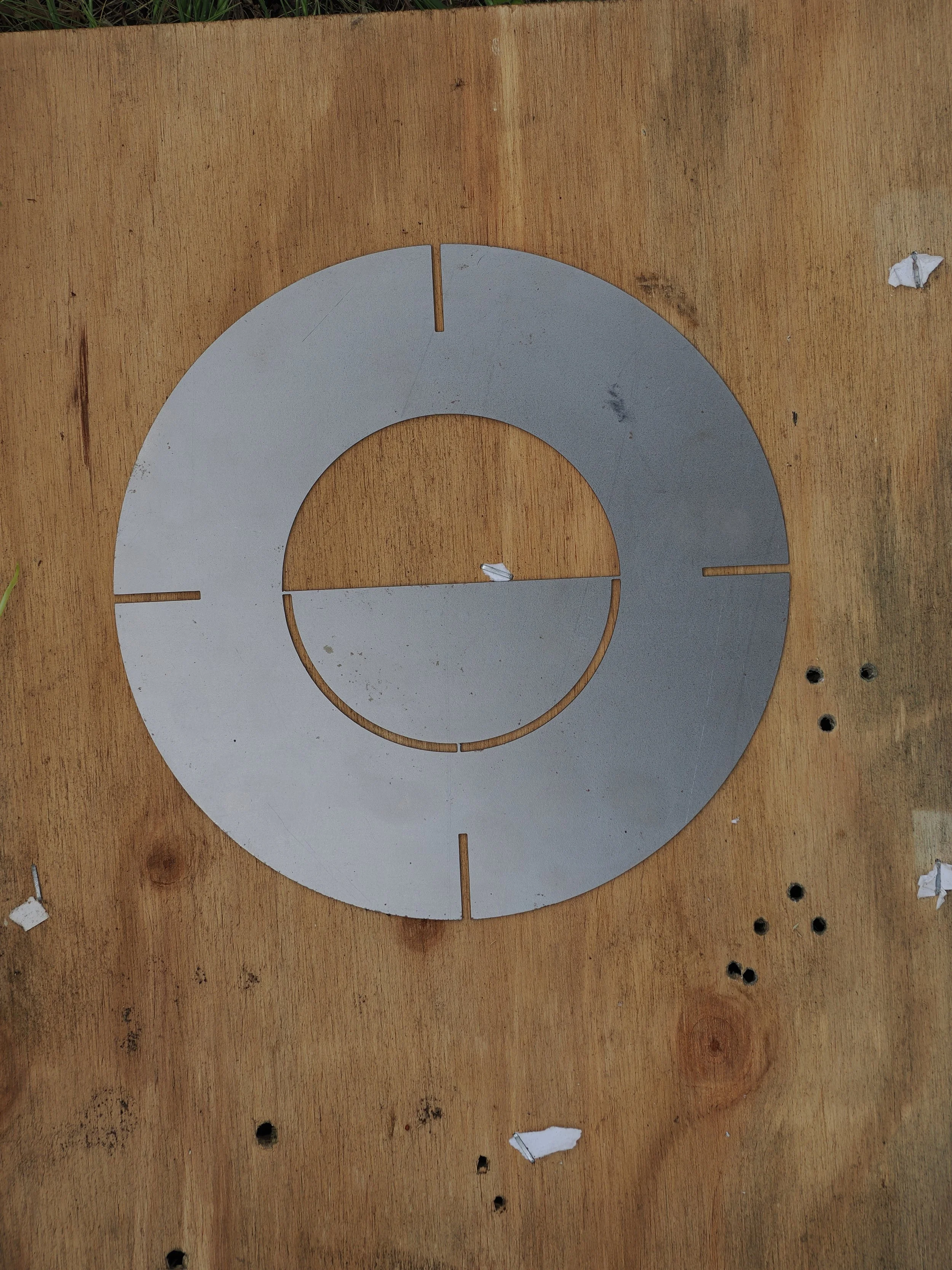 4 inch/8inch open sights stencil