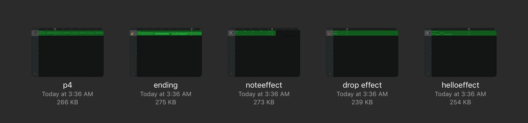 I composed all the sound effects after finishing animating the video.