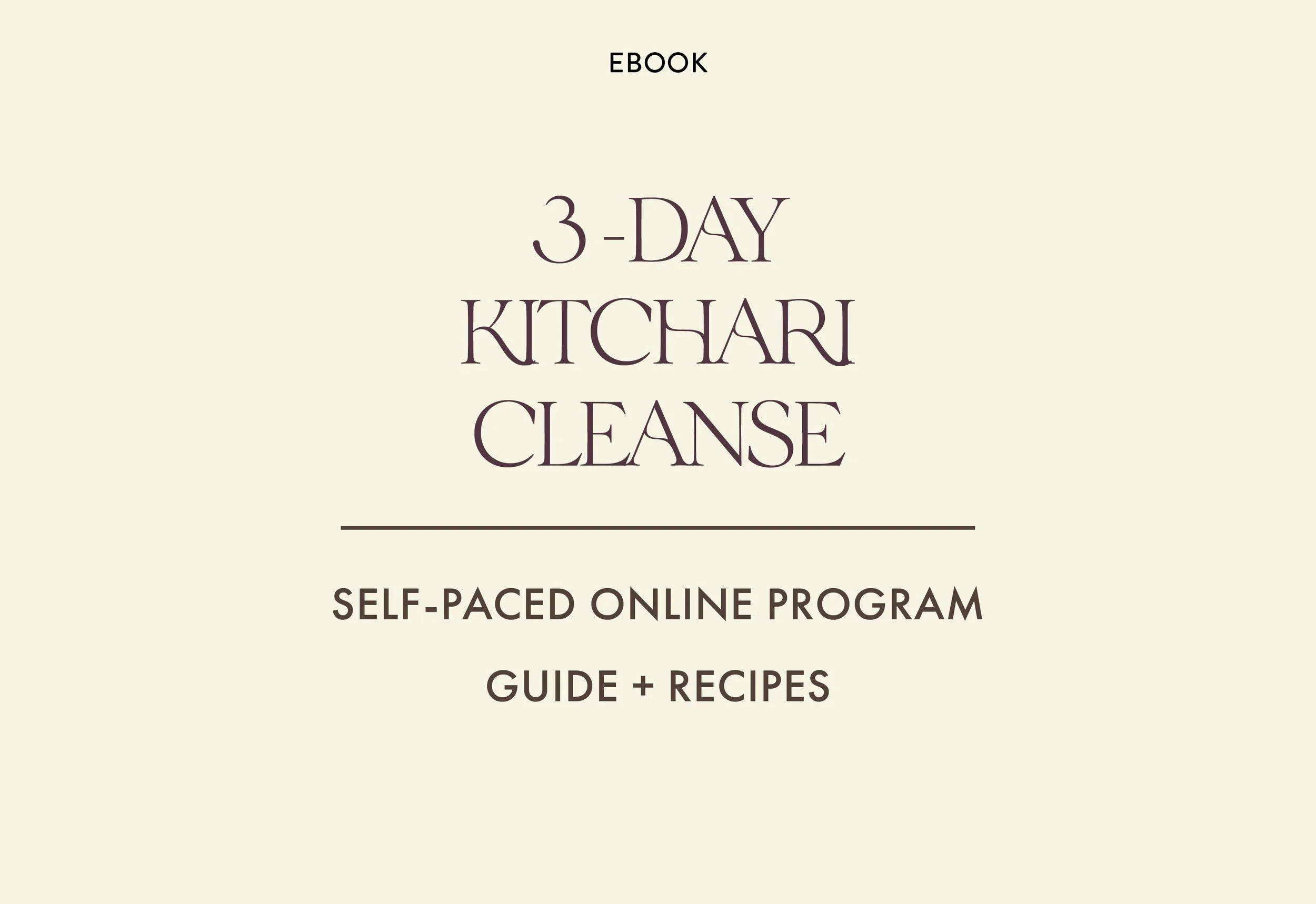 3-Day Kitchari Cleanse