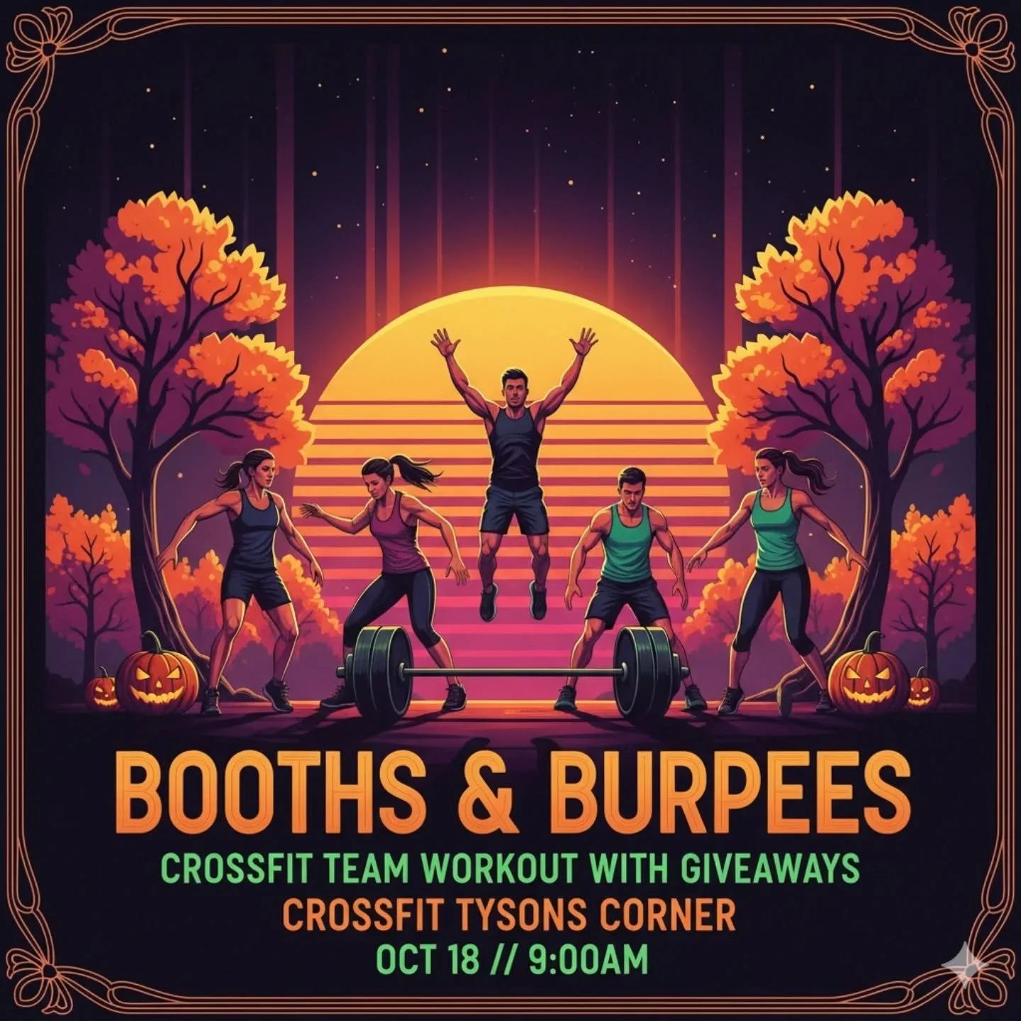 Save the date! A fun twist on our team Saturday workouts - we'll have some fun in store with 3 CrossFit benchmark workouts you'll complete as a team. Members and drop-ins welcome. What do you think the workouts are? Hint: Some have burpees 🙃💚💙
.
A