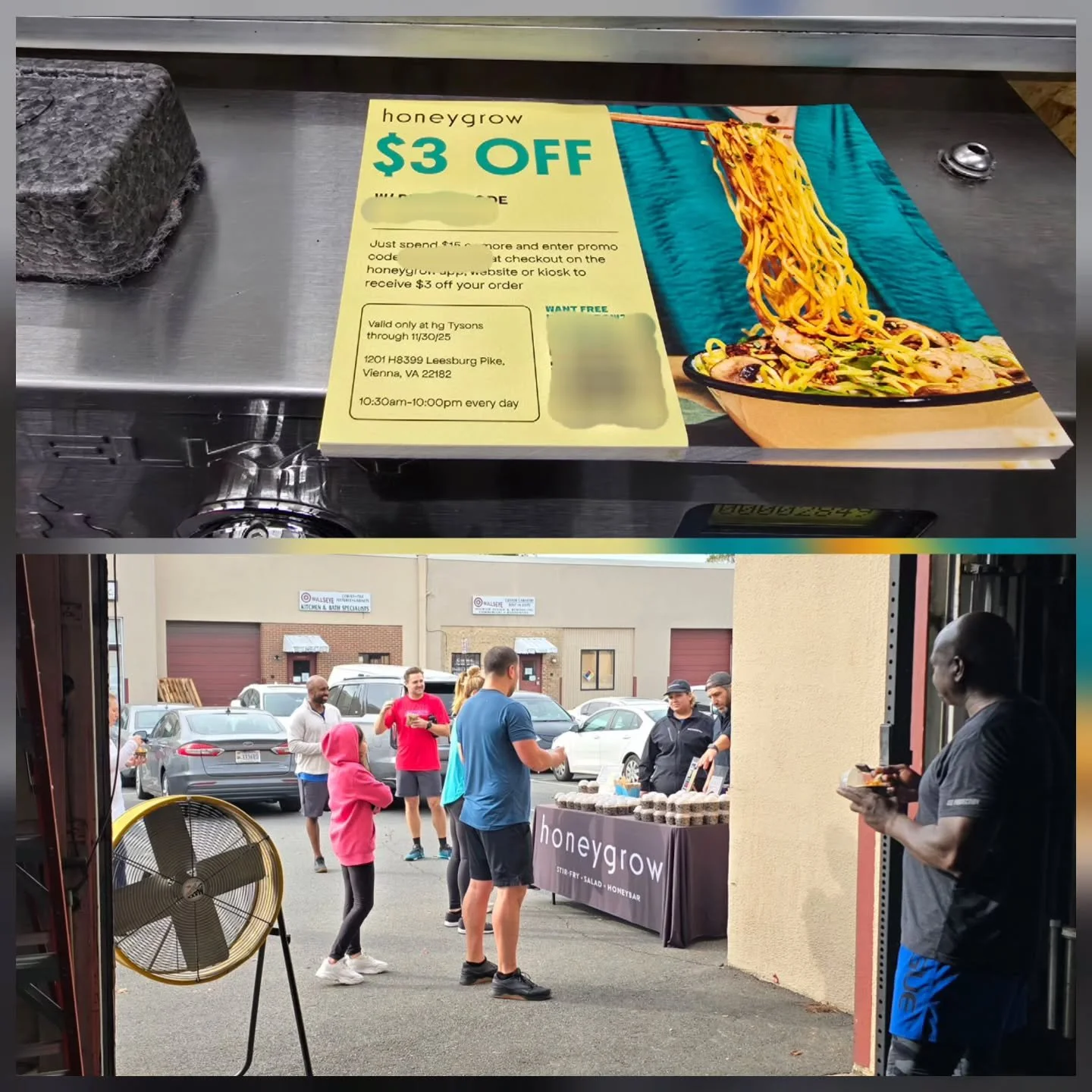 Thanks to @honeygrow for running the event at our morning classes today!  We loved the post workout snacks!  To all clients, @honeygrow left promo codes for clients to use at Honeygrow.  Please ask the coaches for them when you come to class.  Happy 