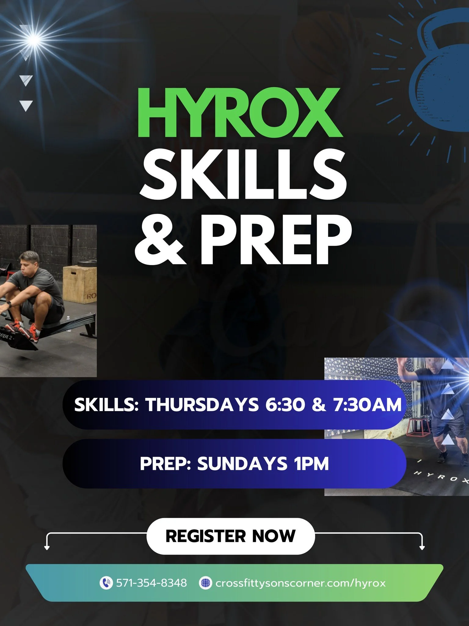 HYROX ANNOUNCEMENT: DC DATES CONFIRMED. NEW SKILL SESSIONS SCHEDULED.

With the official DC HYROX dates locked in for March 7 and 8, 2026, CrossFit Tysons Corner is enhancing our training options.

These dedicated Skill Sessions are ideal for athlete