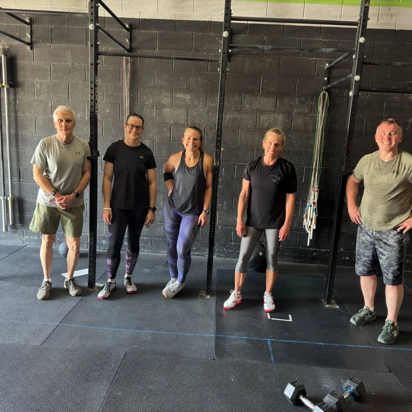 Consistency pays off. The noon crew has been locked in lately. There&rsquo;s no better way to break up the workday than getting after it with this group 💙💚
.
Big shoutout to Coach Omar and Lora for hitting the Committed Club for March.
.
The Standa