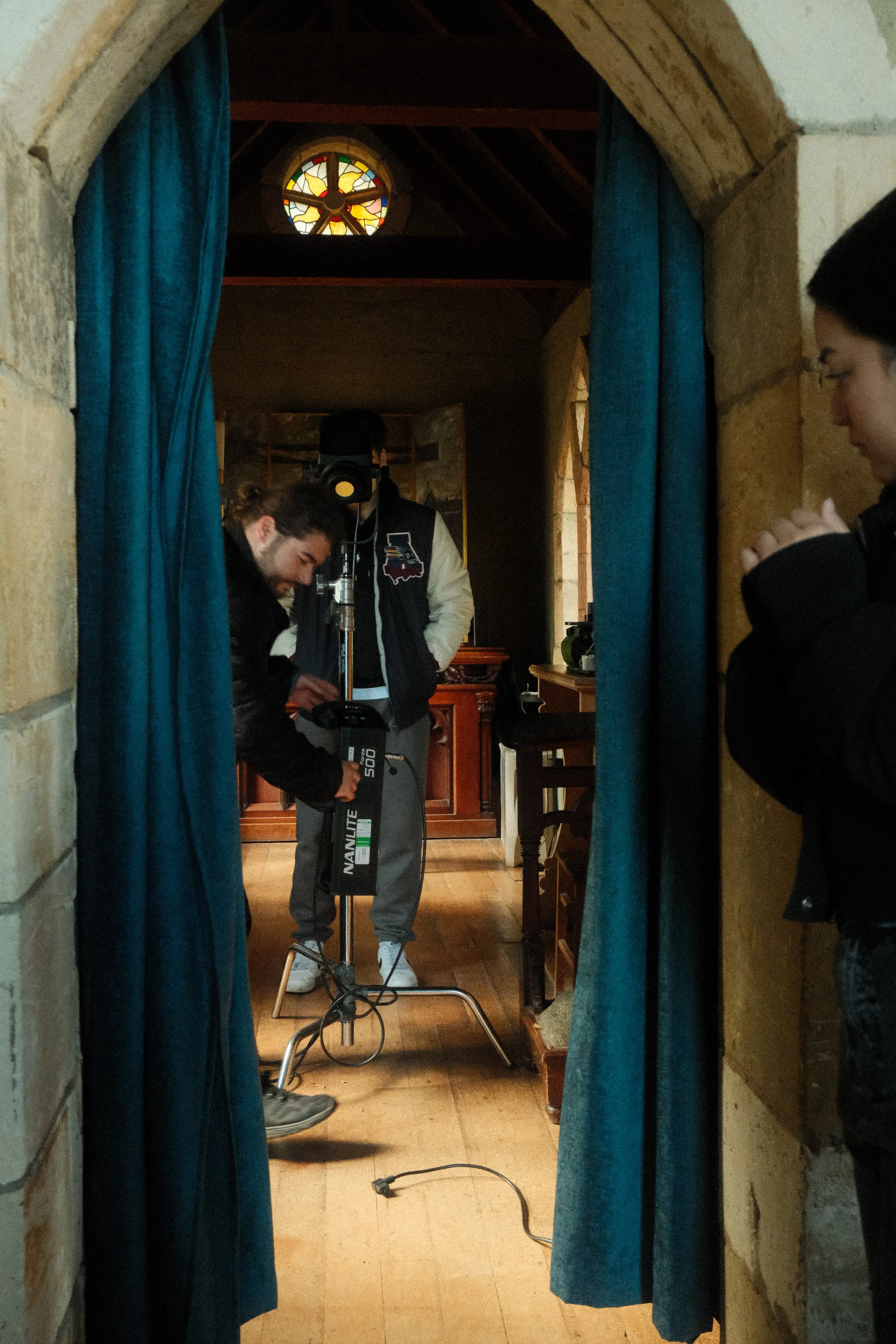 The inside of the church used Forza 300b's