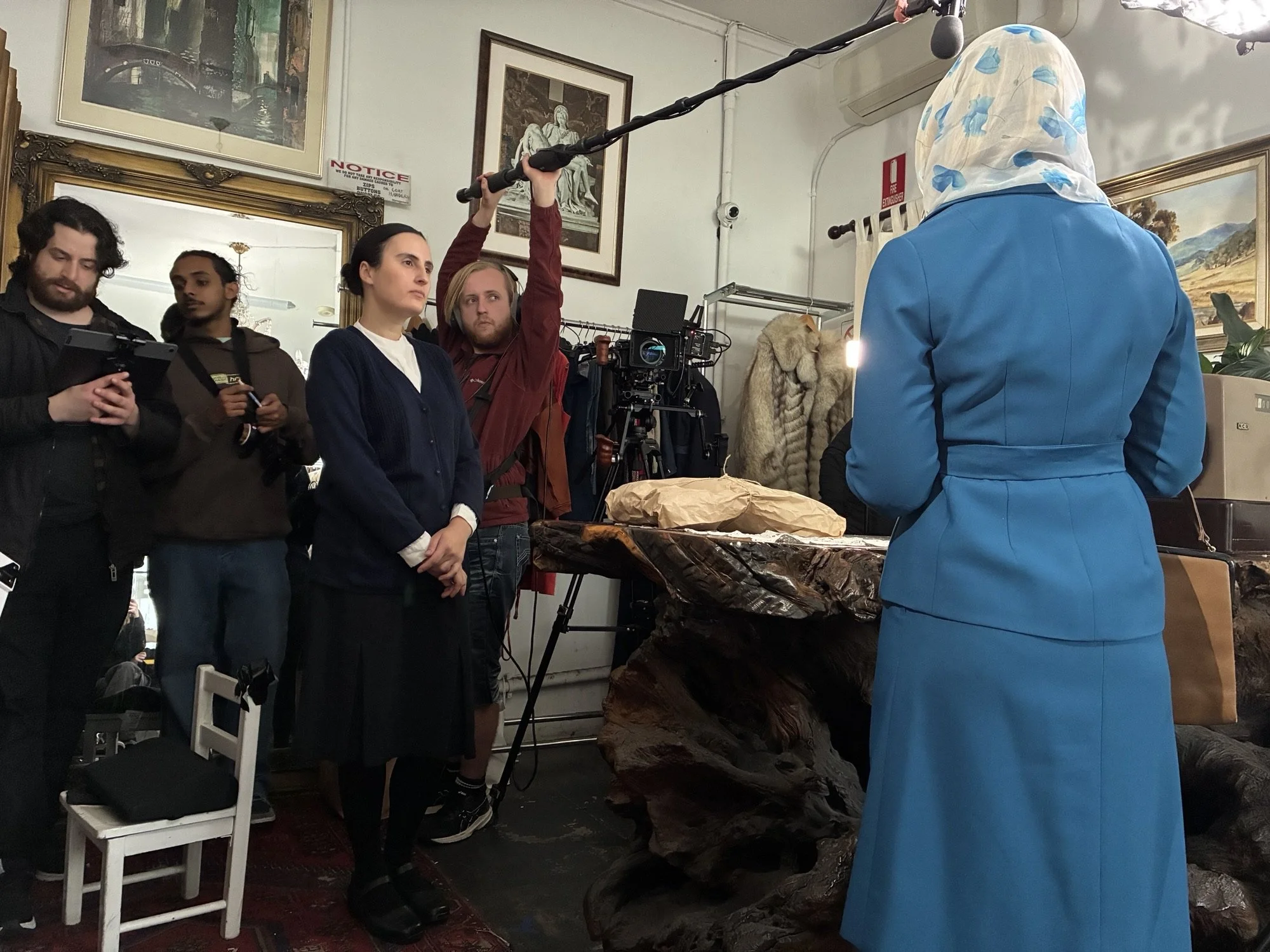 Main desk where we spent most of the day.