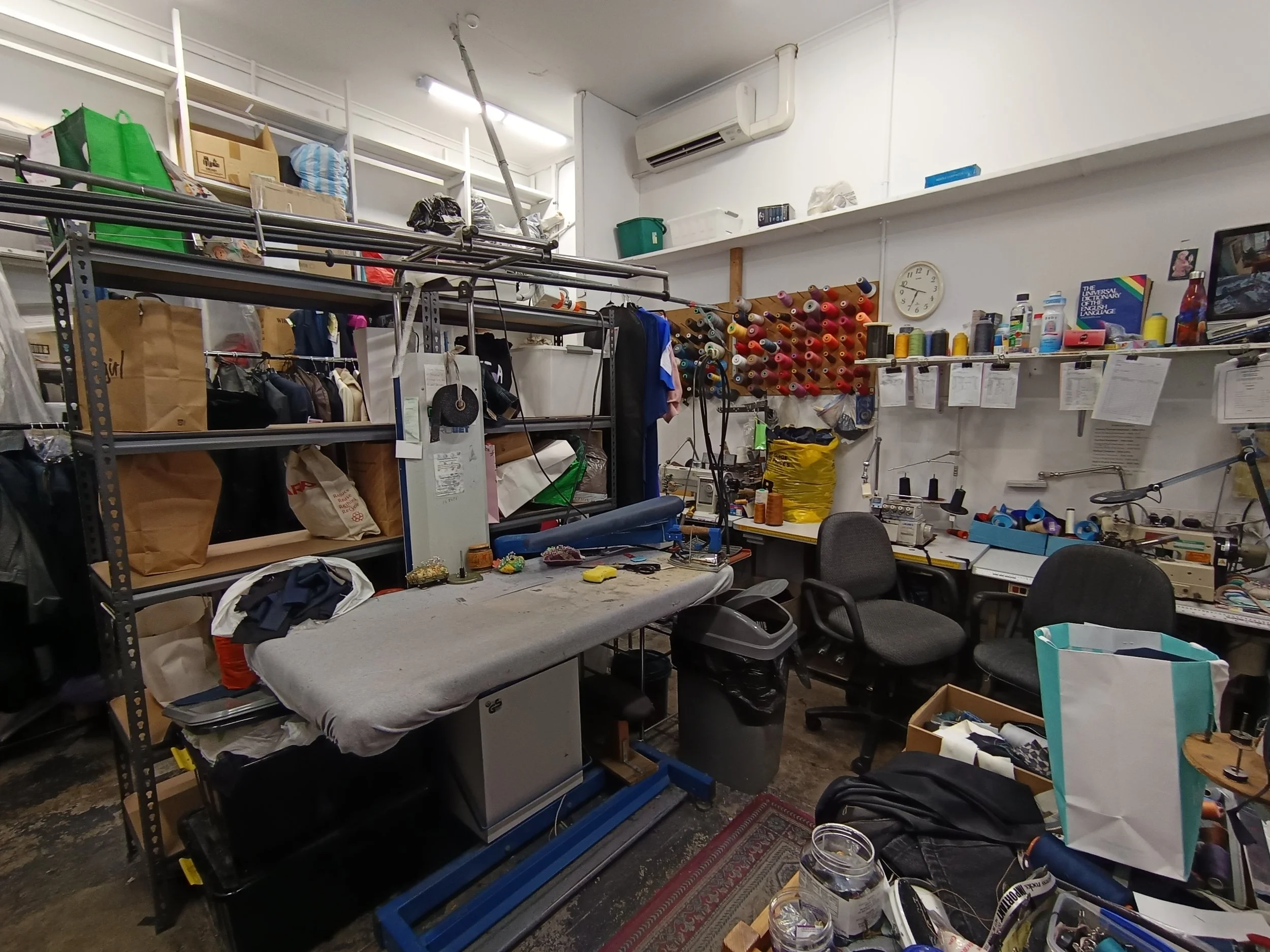 Back room where we had our first shot.