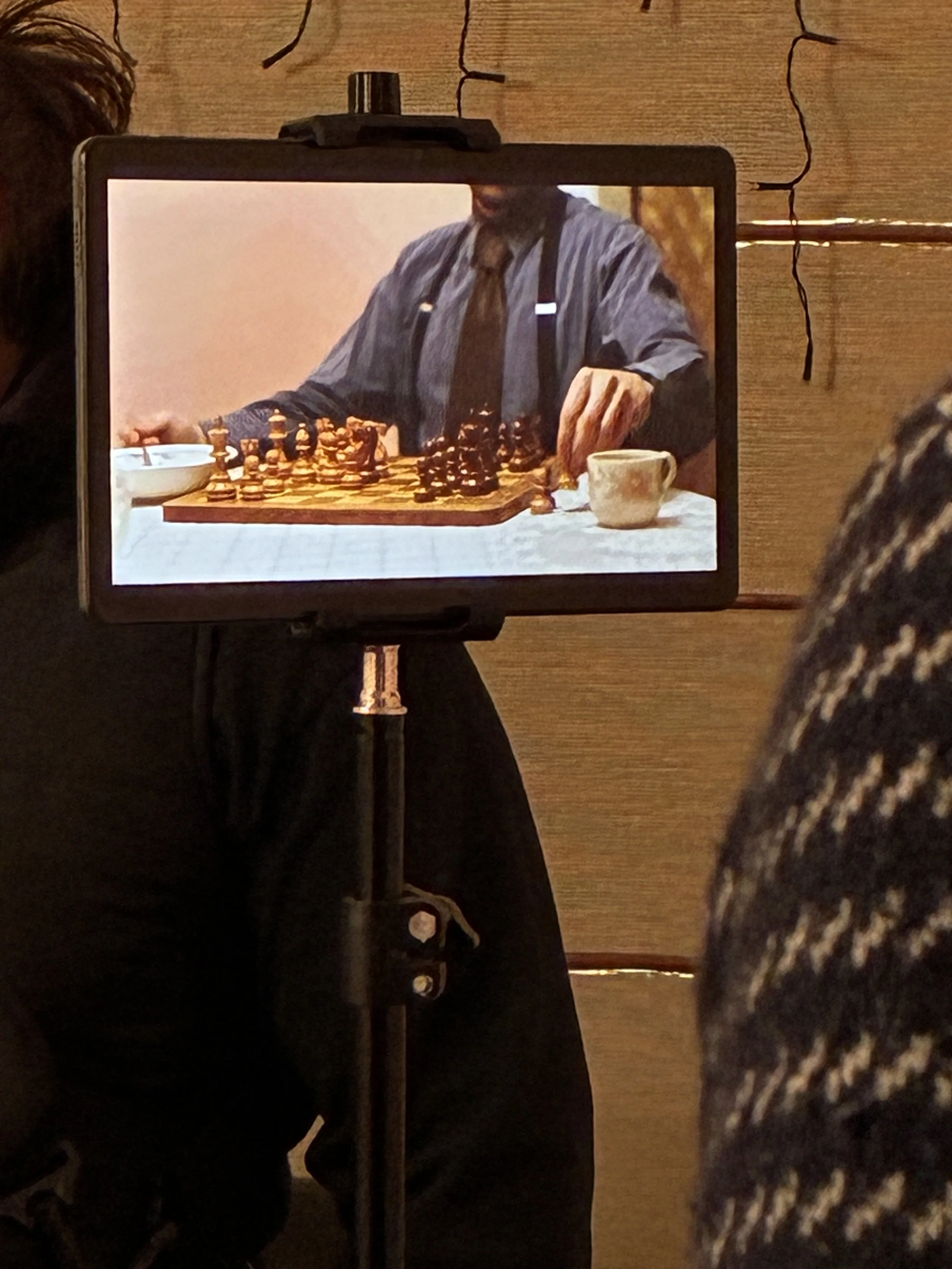 This shot was changed to cut out the producers face