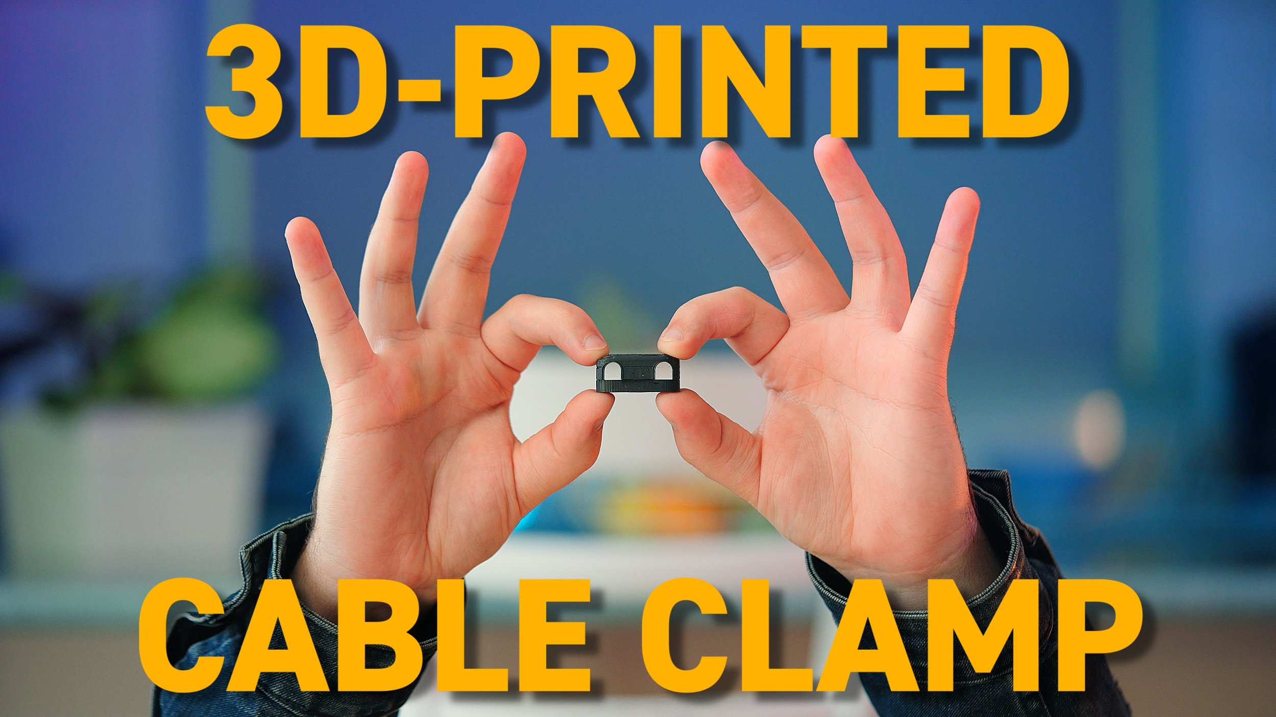 3D Printed Magnetic Cable Clip 