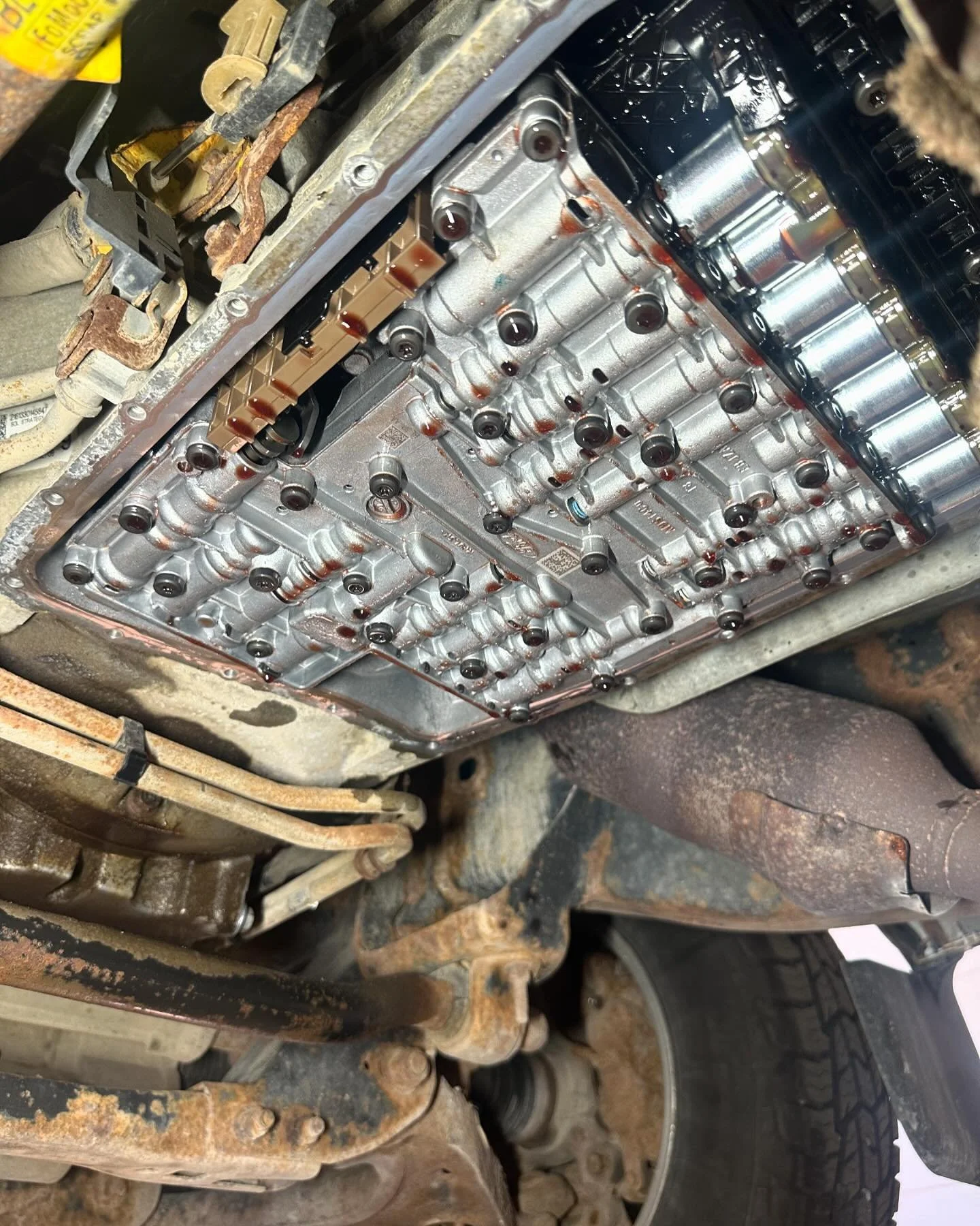 Transmission Conductor Plate replacement! Valve body had to be removed to get to it 🤯
